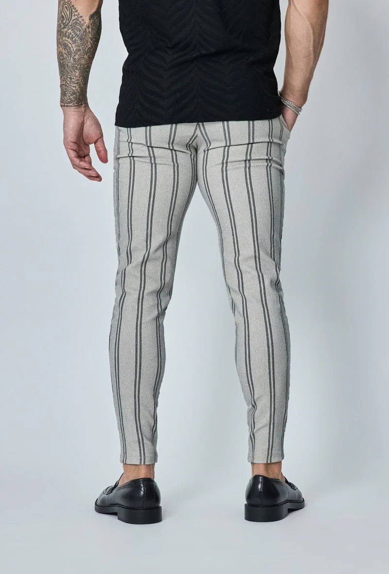 Pantalon classique à rayures stretch - Image 15