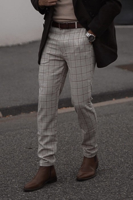 Pantalon classique chino à carreaux - Image 10