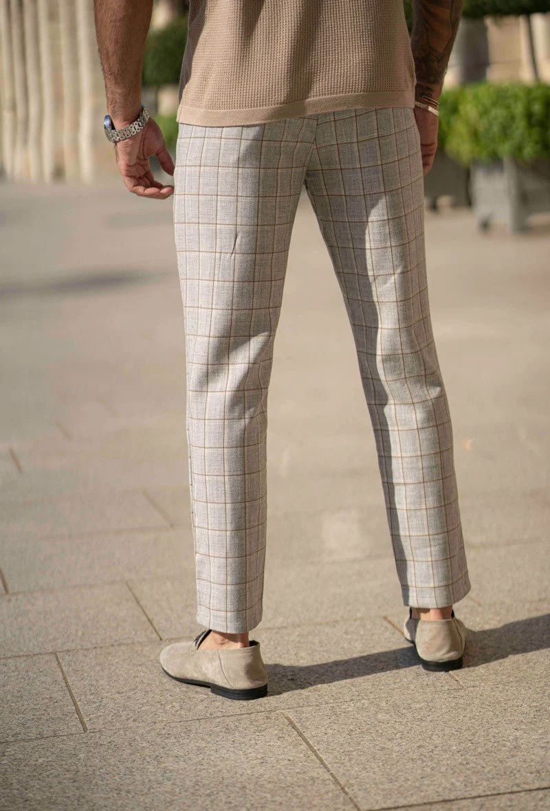 Pantalon classique chino à carreaux - Image 7