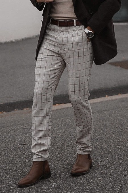 Pantalon classique chino à carreaux - Image 8