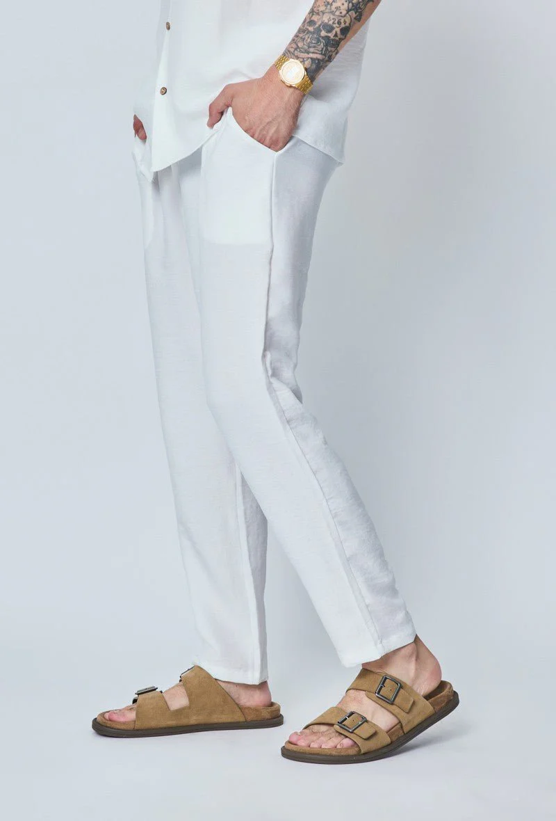 Pantalon décontractée effet lin - Image 2
