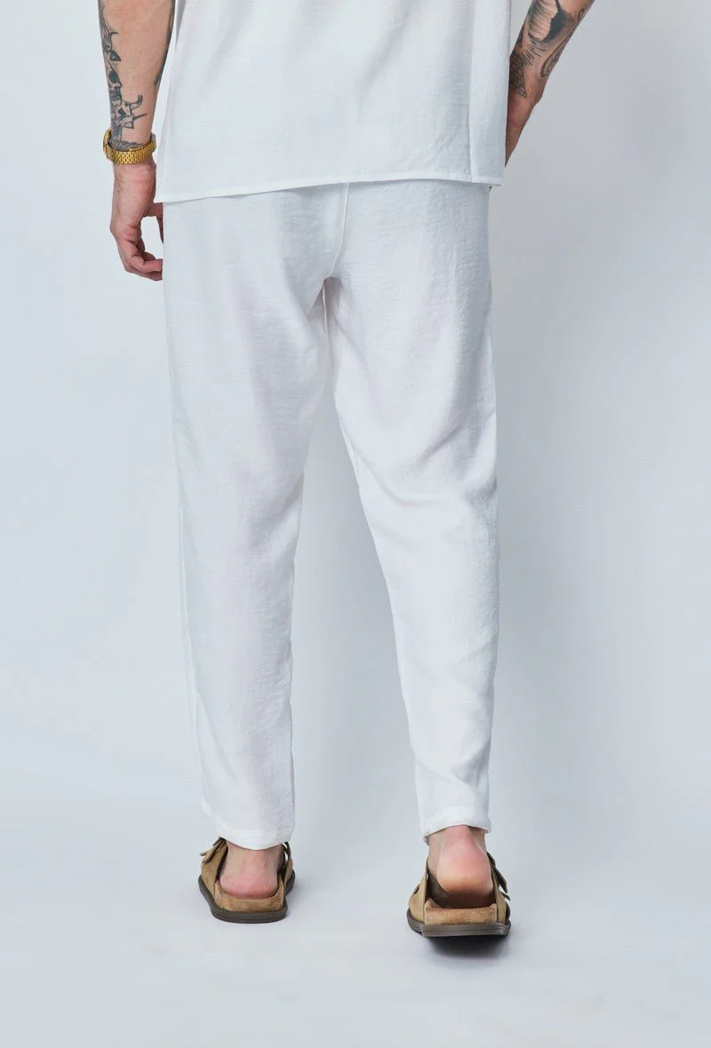 Pantalon décontractée effet lin - Image 3