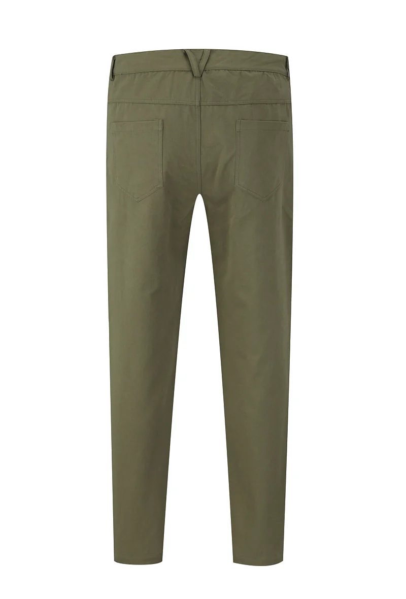 Pantalon droit uni avec patch géométrique - Image 12