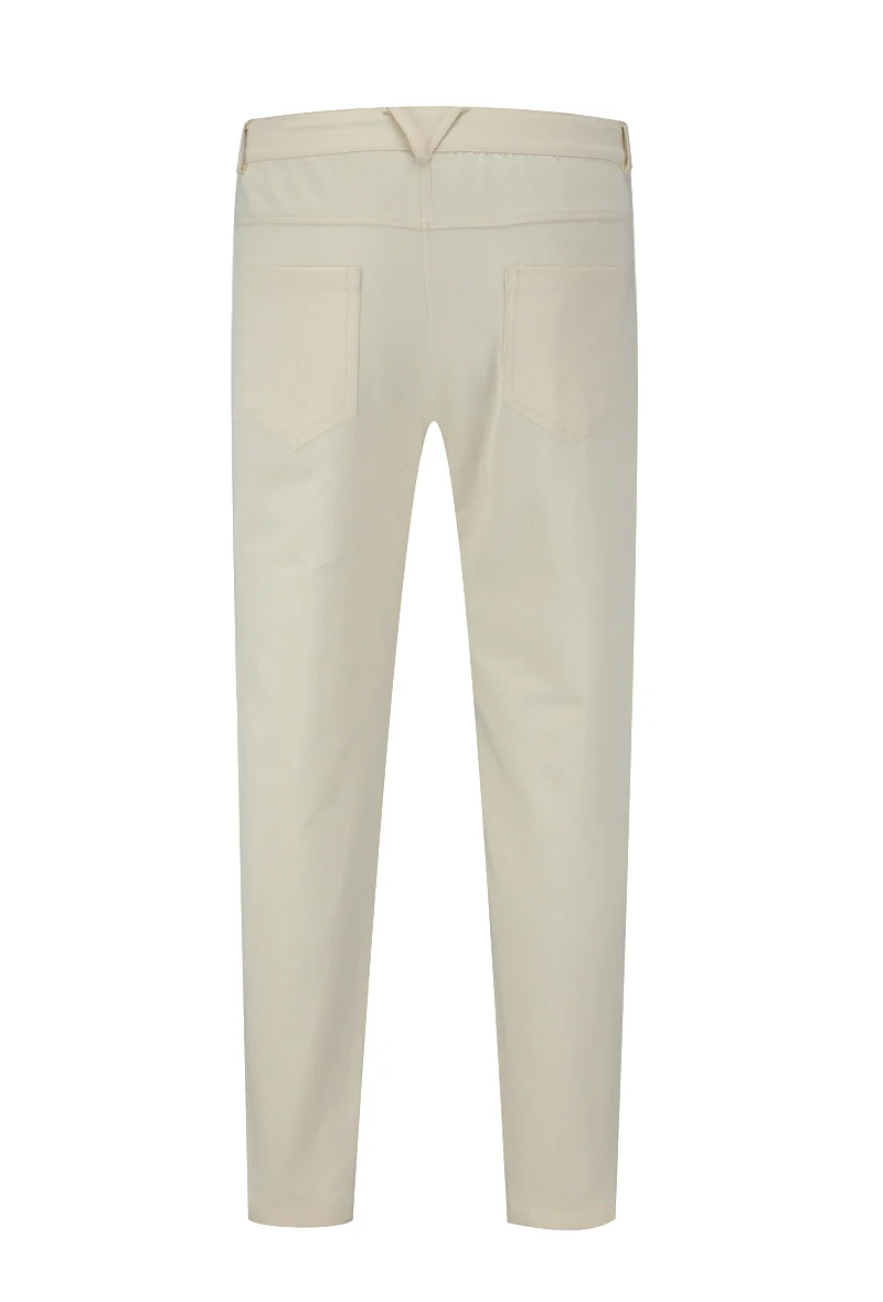 Pantalon droit uni avec patch géométrique - Image 14