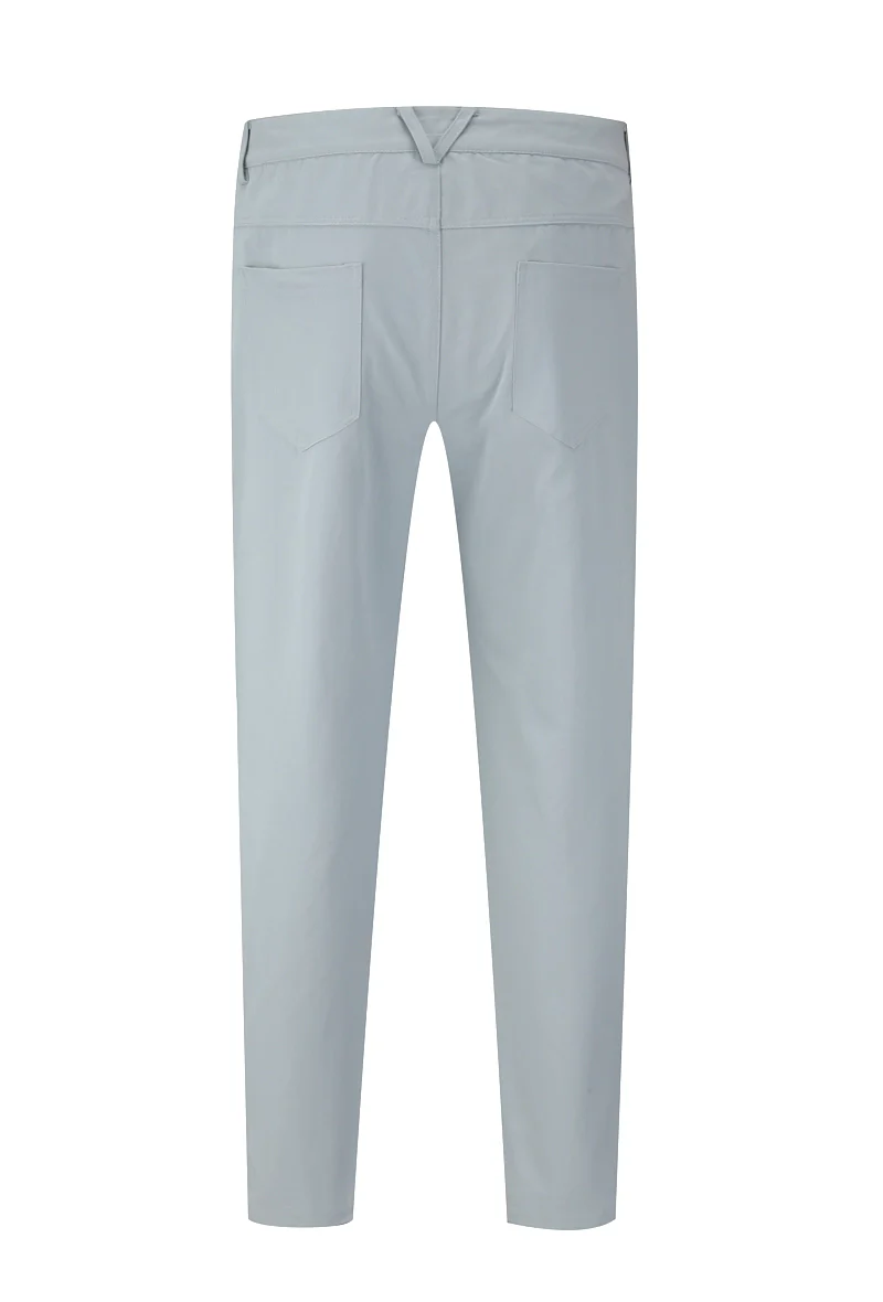 Pantalon droit uni avec patch géométrique - Image 4