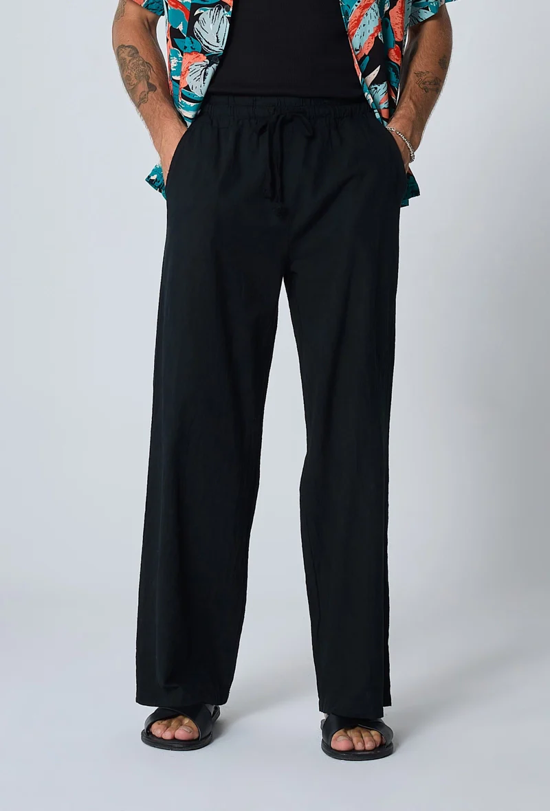 Pantalon effet lin - Image 11