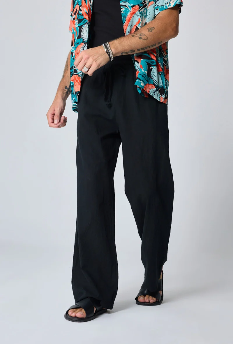 Pantalon effet lin - Image 12