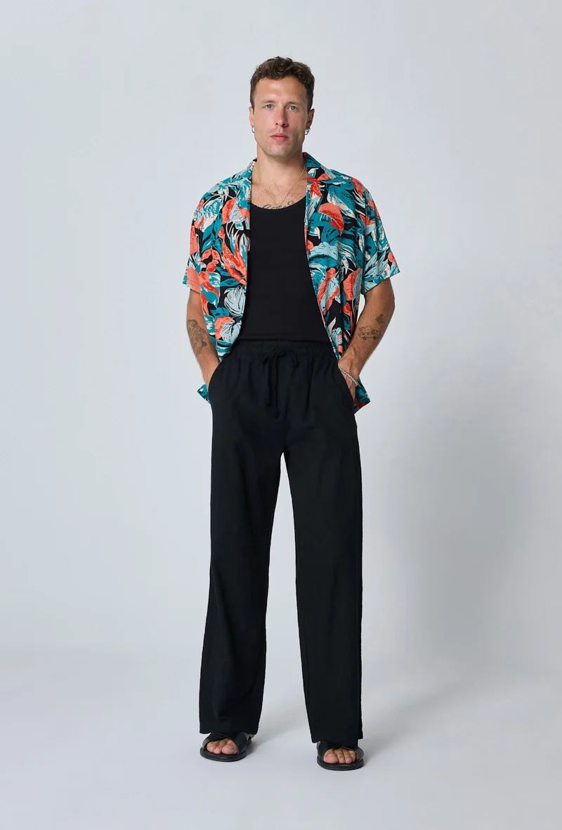 Pantalon effet lin - Image 17