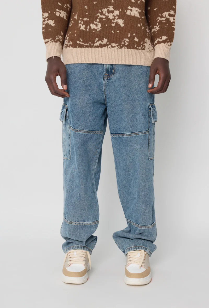 Pantalon en jean coupe droite