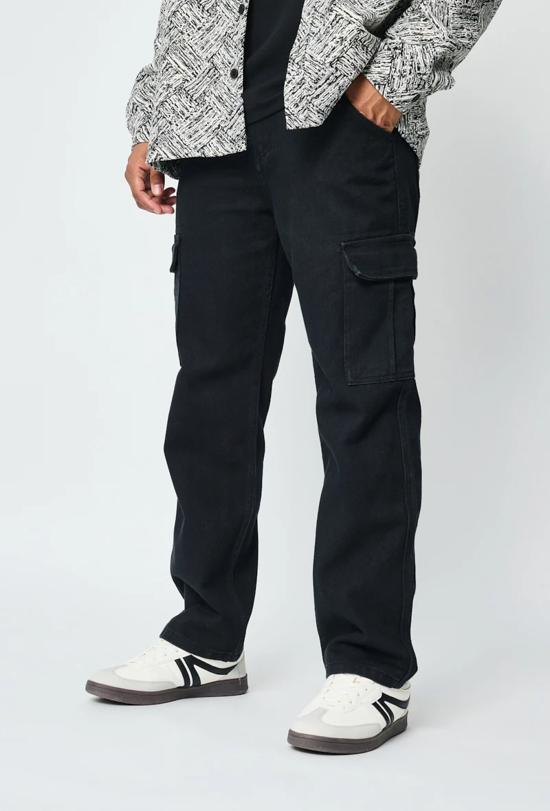 Pantalon en jean coupe large - Image 8