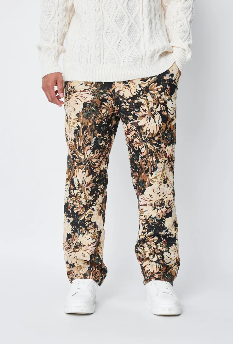 Pantalon fleuri effet broderie - Image 12