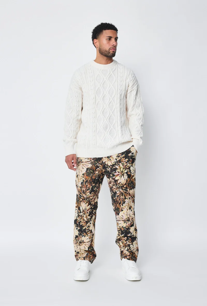 Pantalon fleuri effet broderie - Image 16