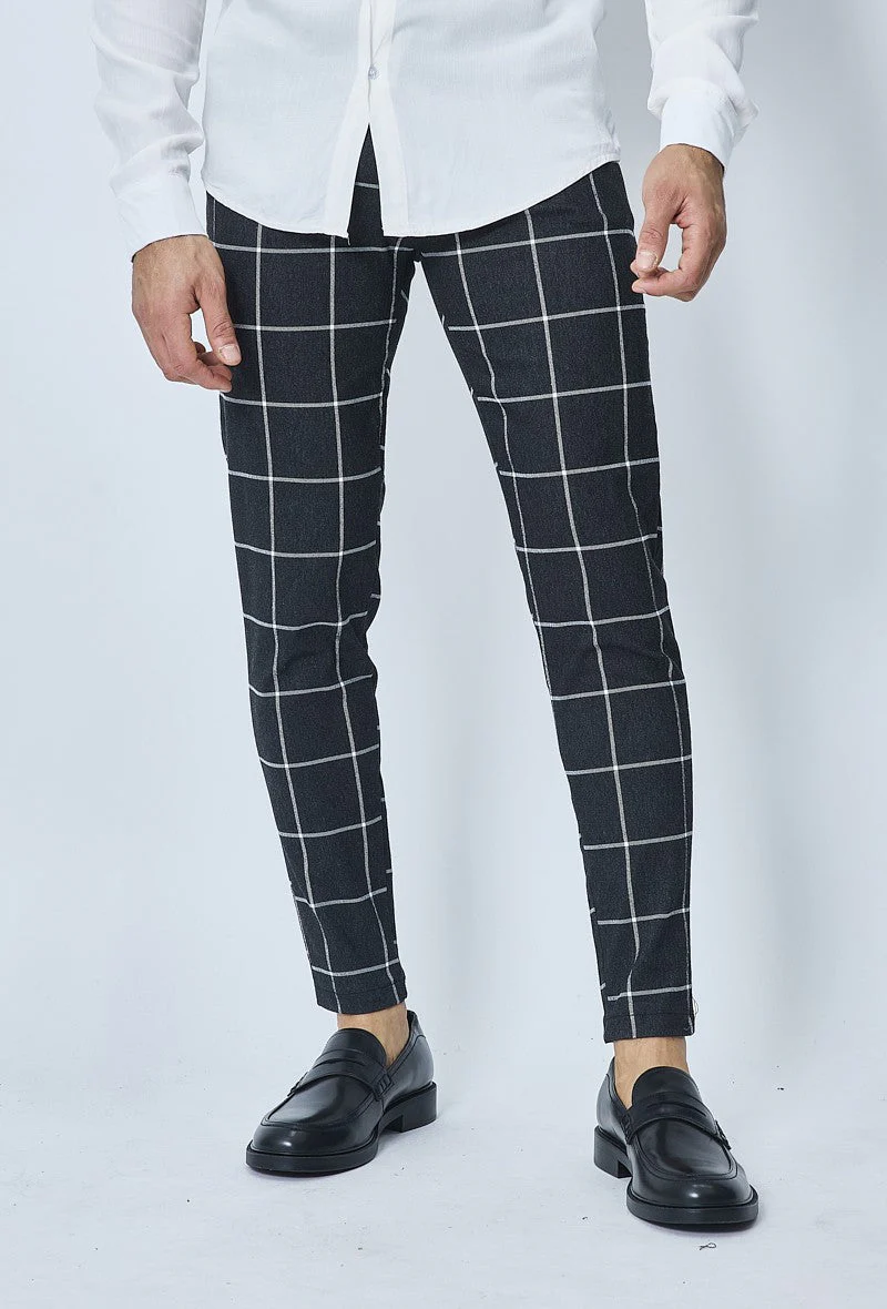 Pantalon habillé à carreaux - Image 4