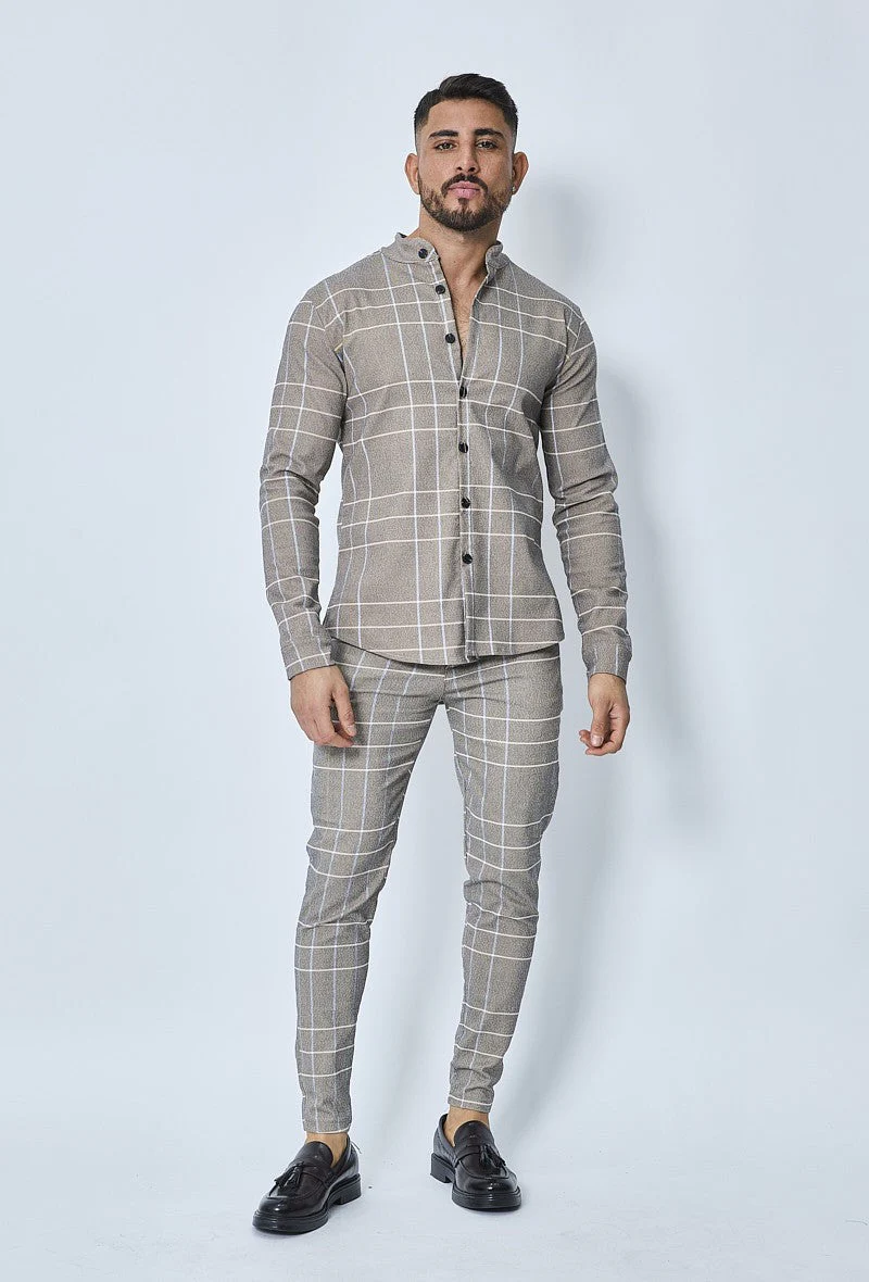 Pantalon habillé à carreaux - Image 22