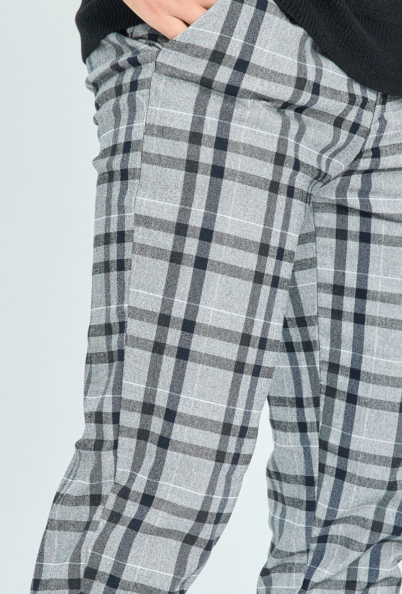 Pantalon habillé à carreaux - Image 3