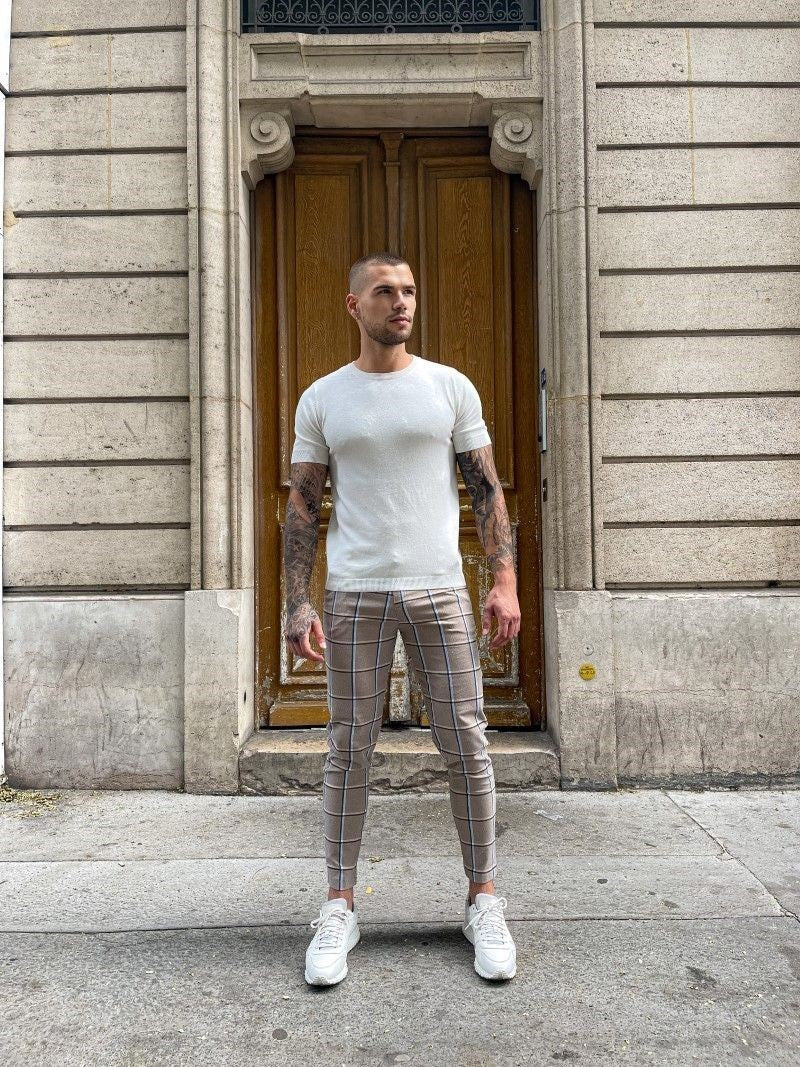 Pantalon habillé à carreaux - Image 31