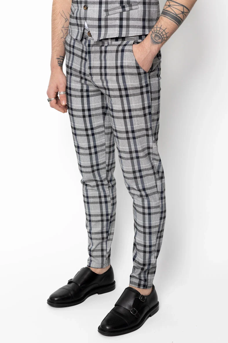 Pantalon habillé à carreaux - Image 6