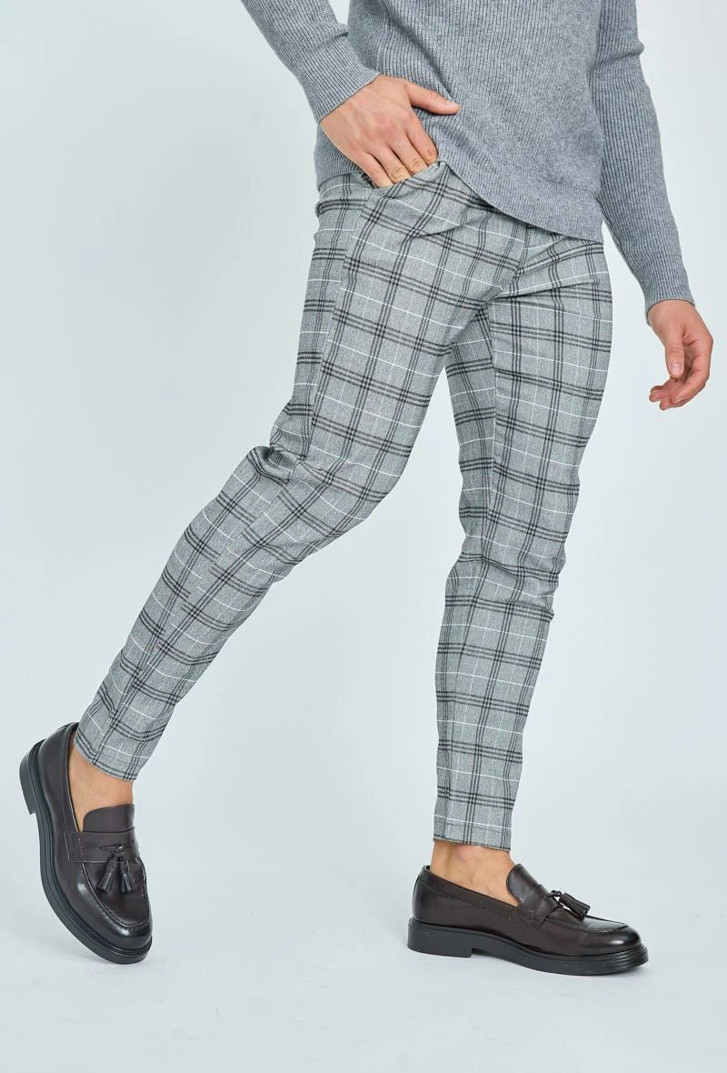 Pantalon habillé à carreaux - Image 2