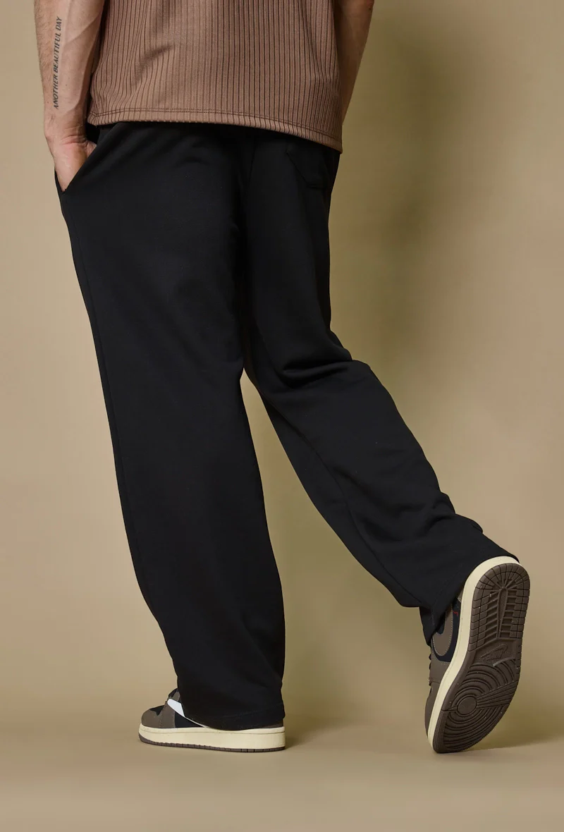 Pantalon jogging uni ample décontracté et confortable - Image 10