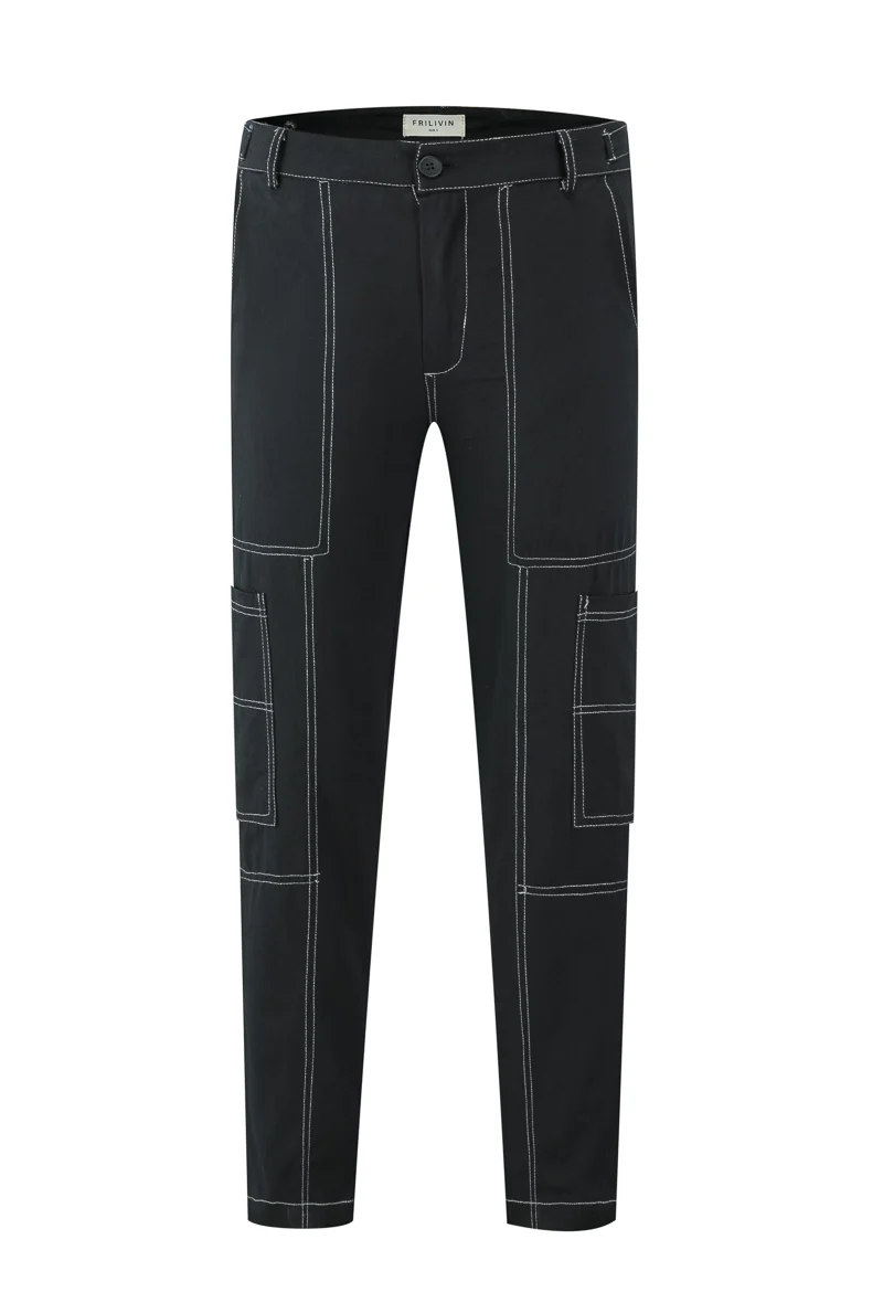 Pantalon uni surpiqué - Image 12