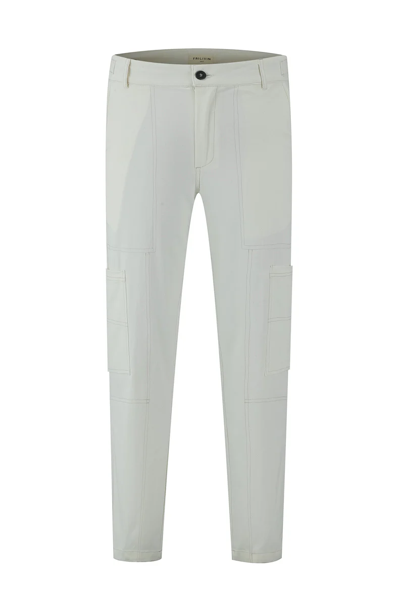 Pantalon uni surpiqué - Image 6