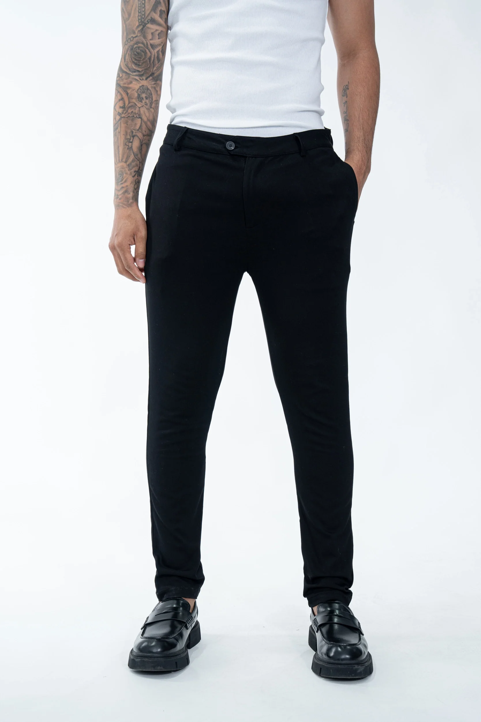 Pantalon uni urbain chic - Image 11