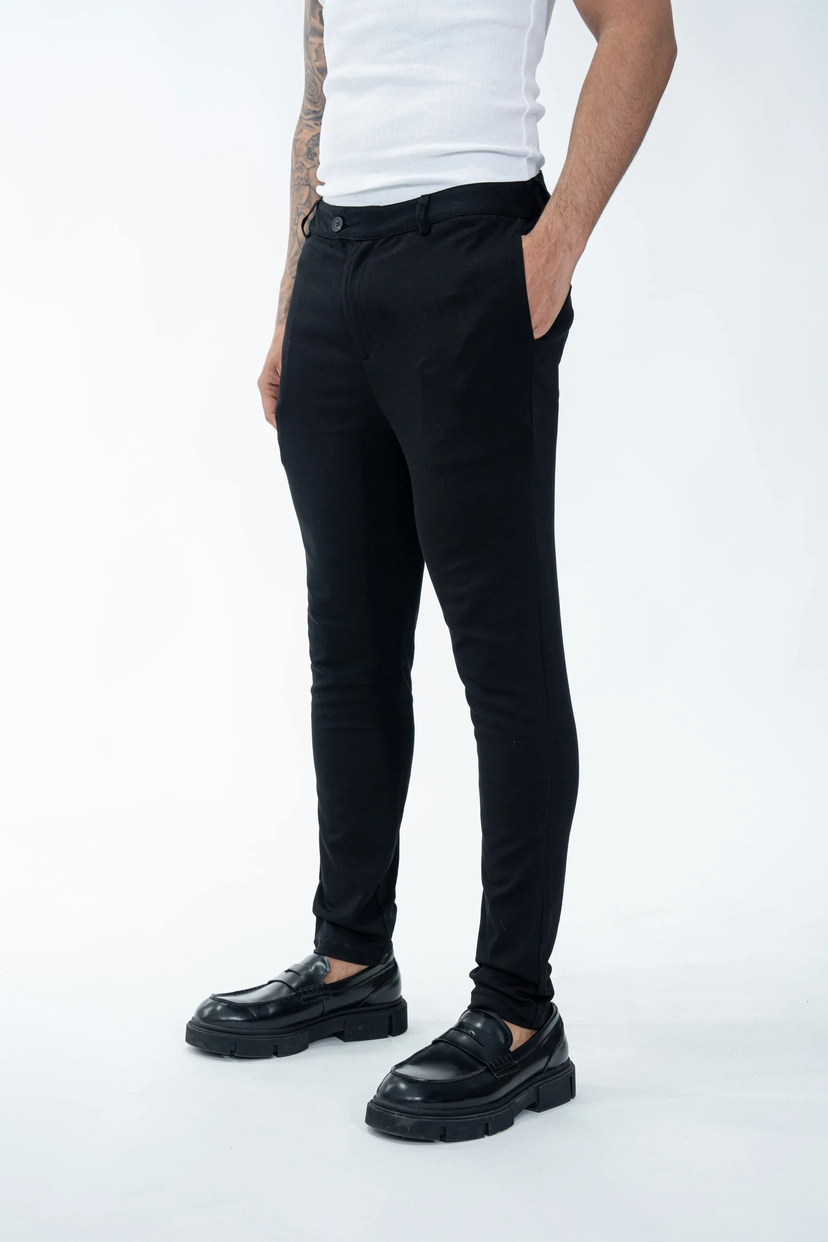 Pantalon uni urbain chic - Image 12