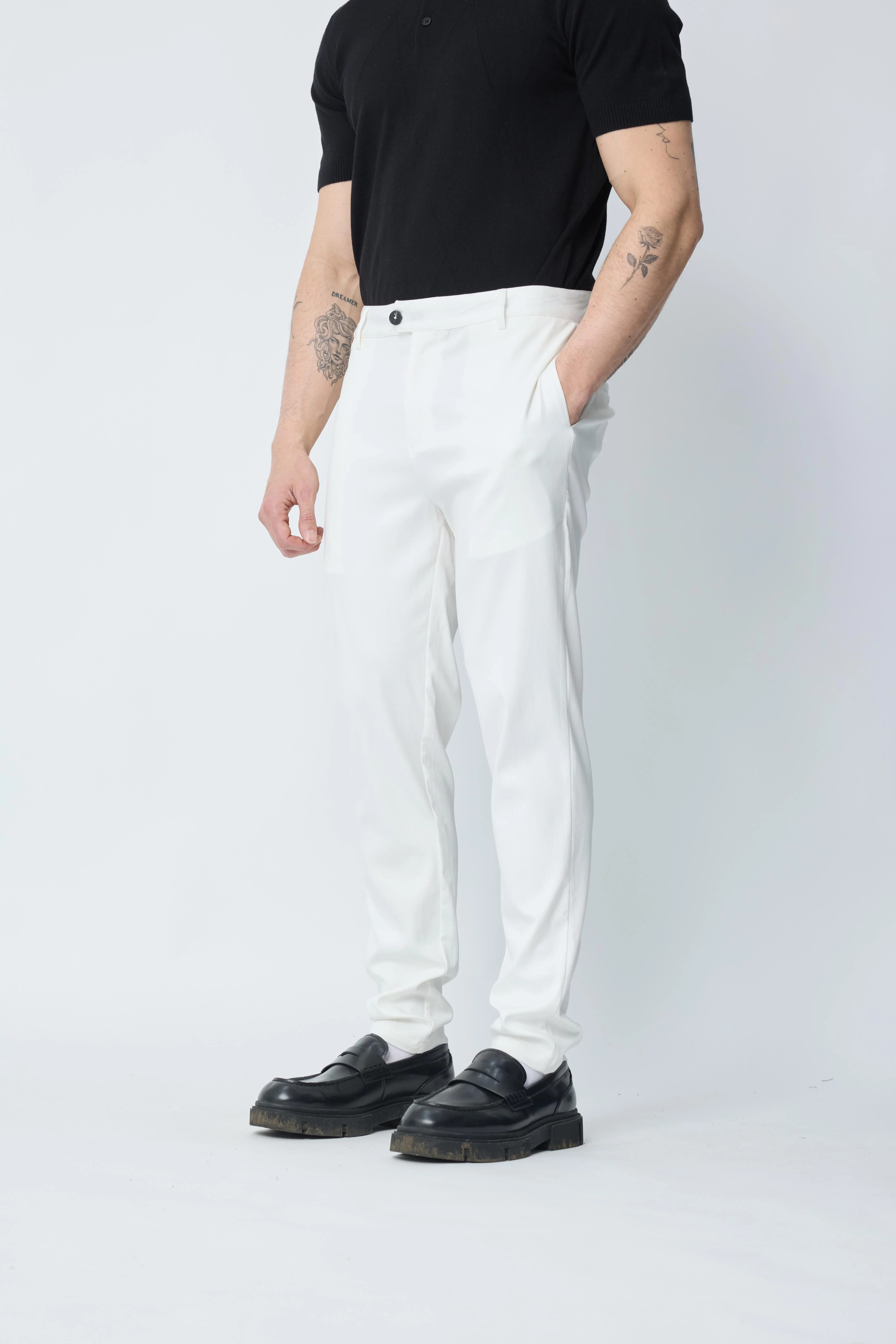 Pantalon uni urbain chic - Image 2