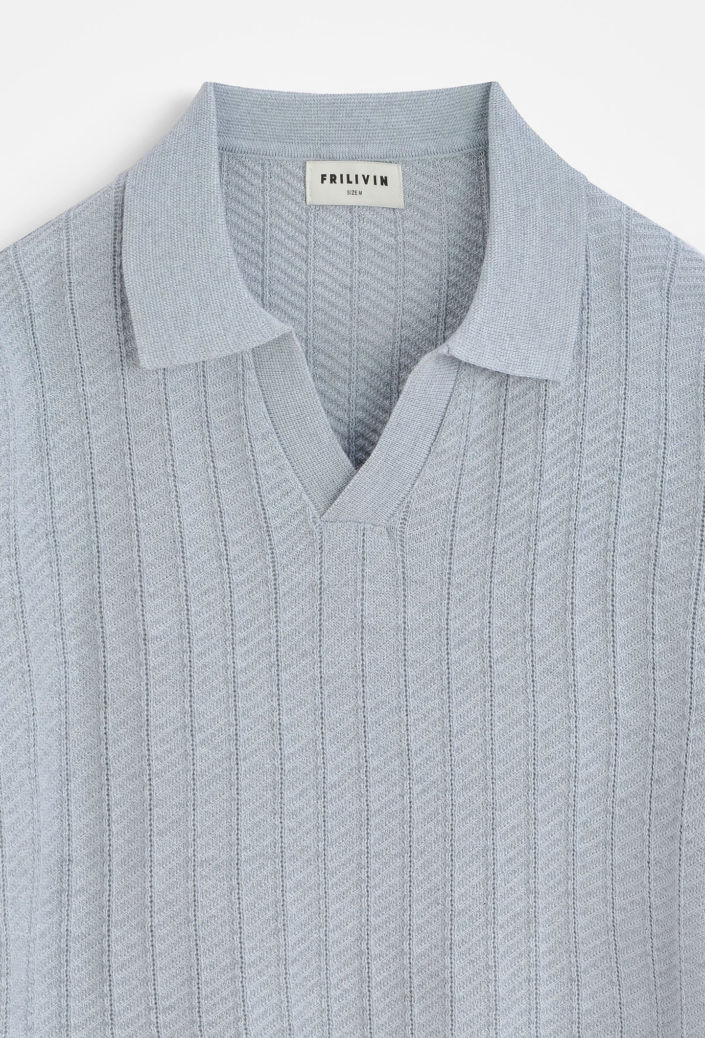 Polo tricot col v ouvert - Image 10
