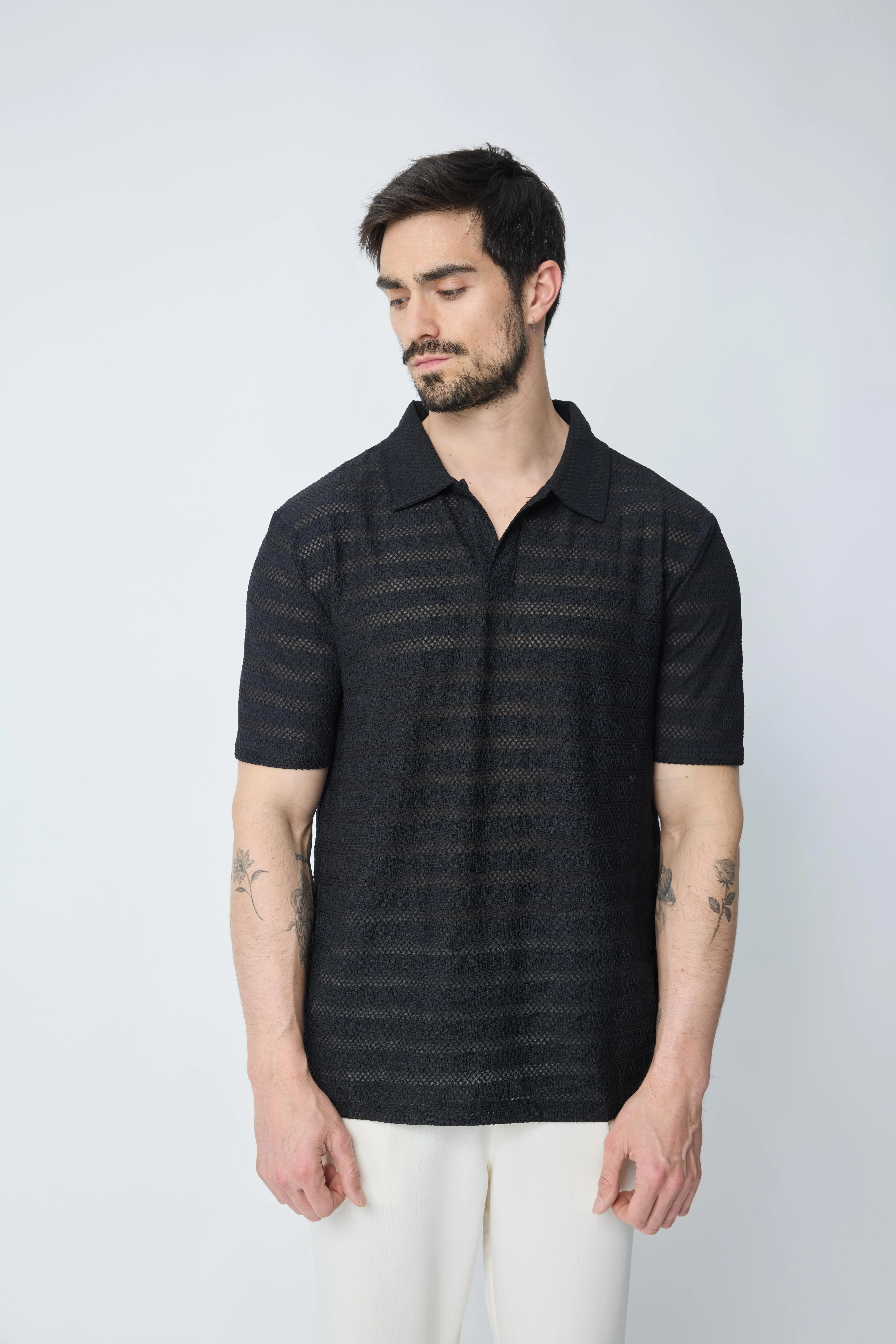 Polo à rayures