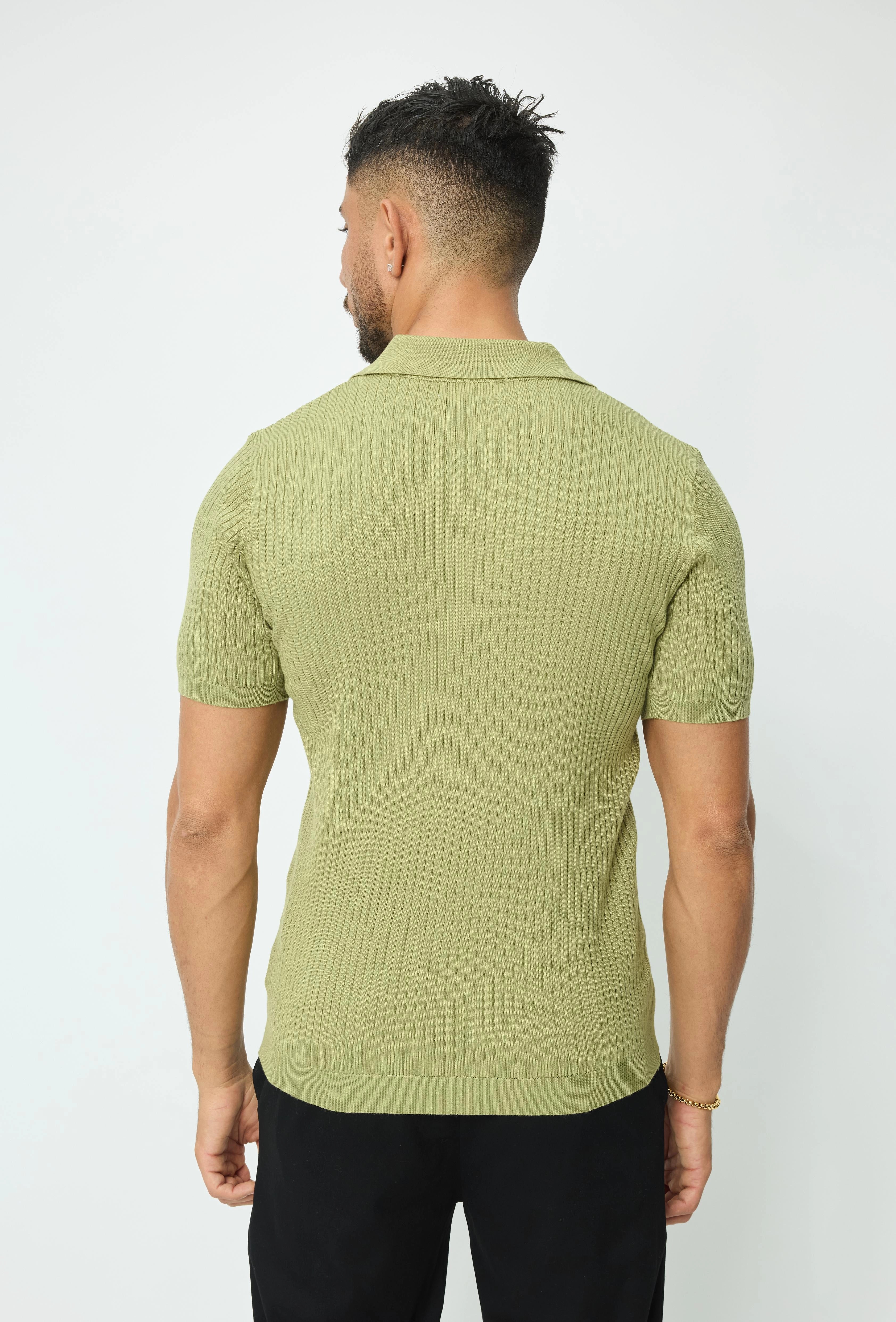 Polo effet rayé uni - Image 3