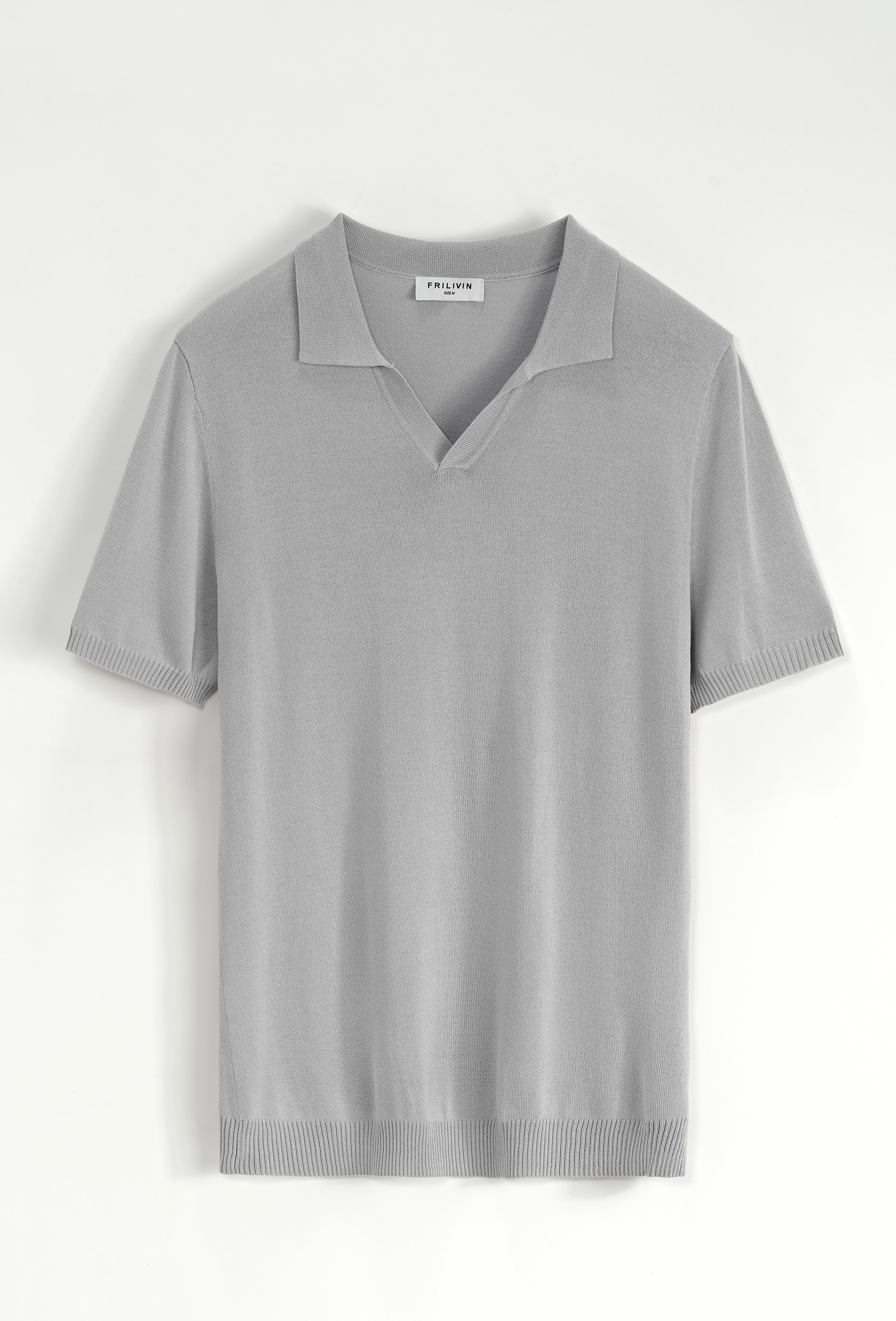 Polo manches courtes uni en maille - Image 40
