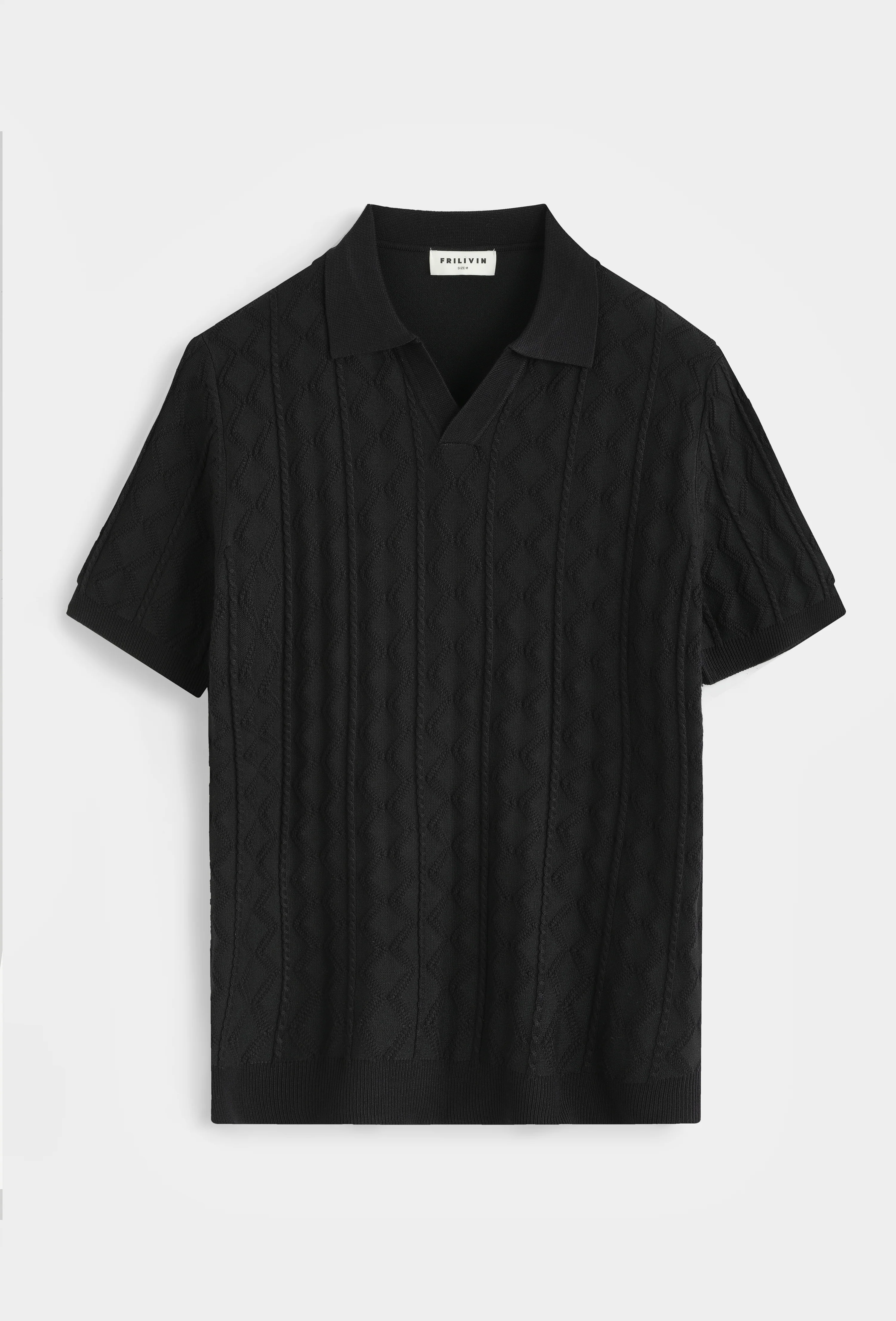 Polo tricot col ouvert