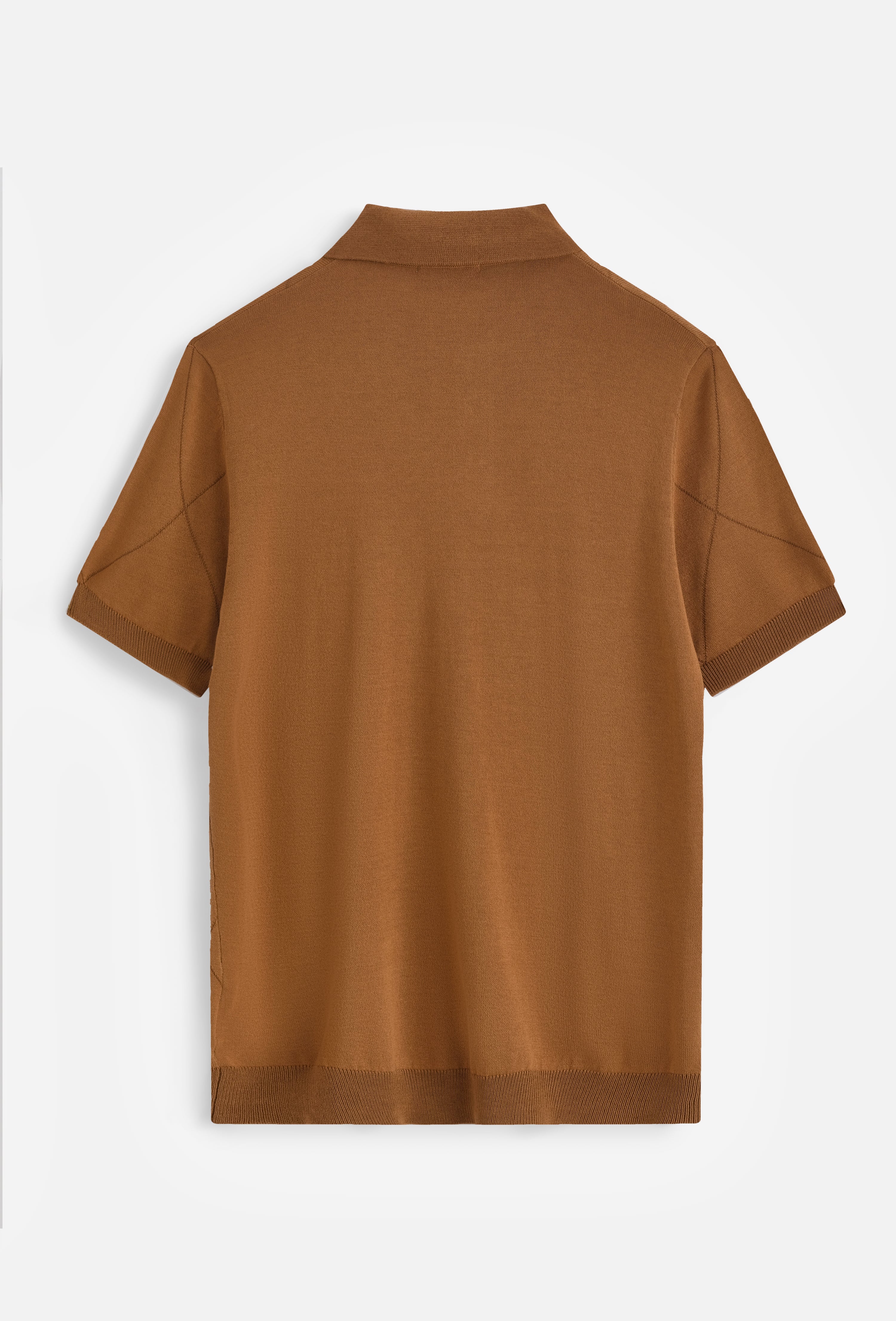 Polo tricoté motif losange - Image 6