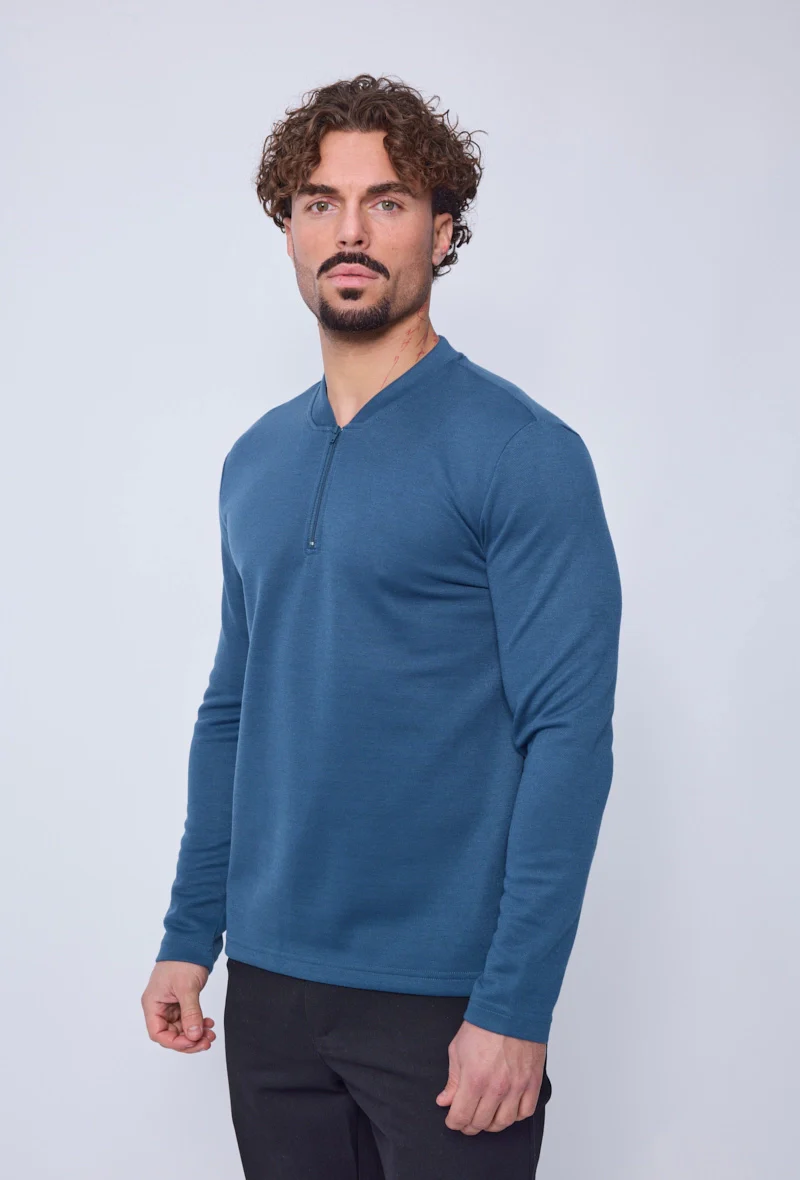 Polo uni manche longue - Image 11