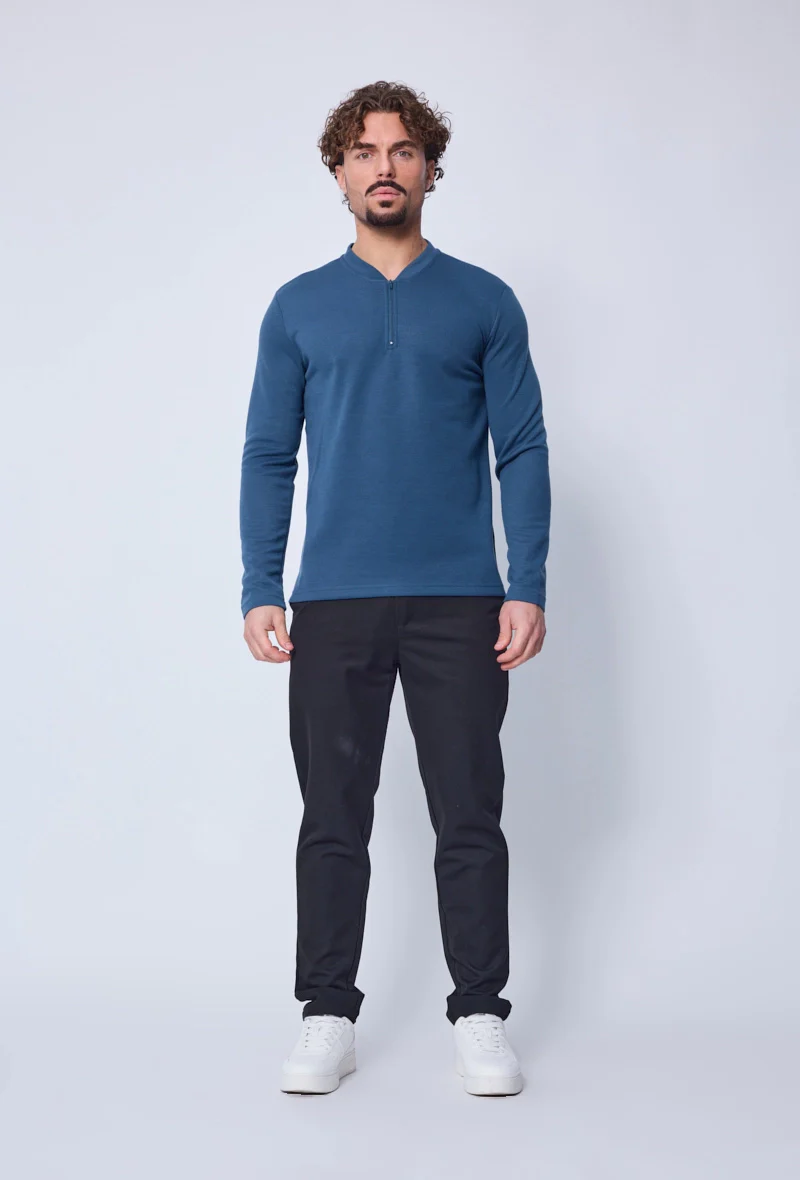 Polo uni manche longue - Image 13