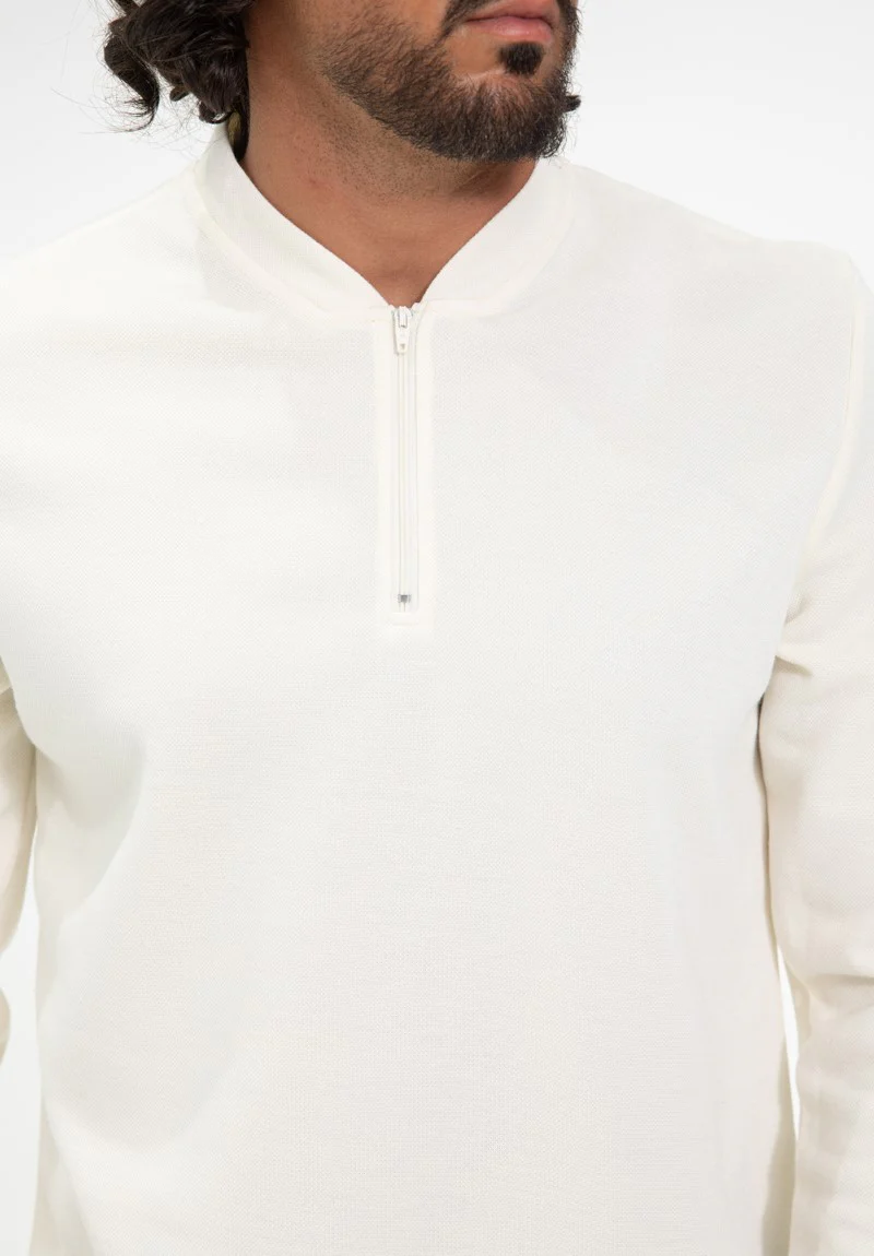 Polo uni manche longue - Image 7