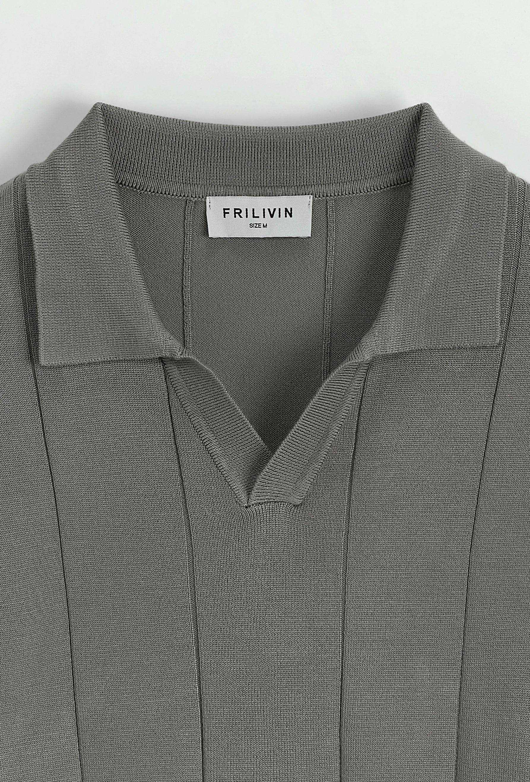 Polo tricot col ouvert - Image 9