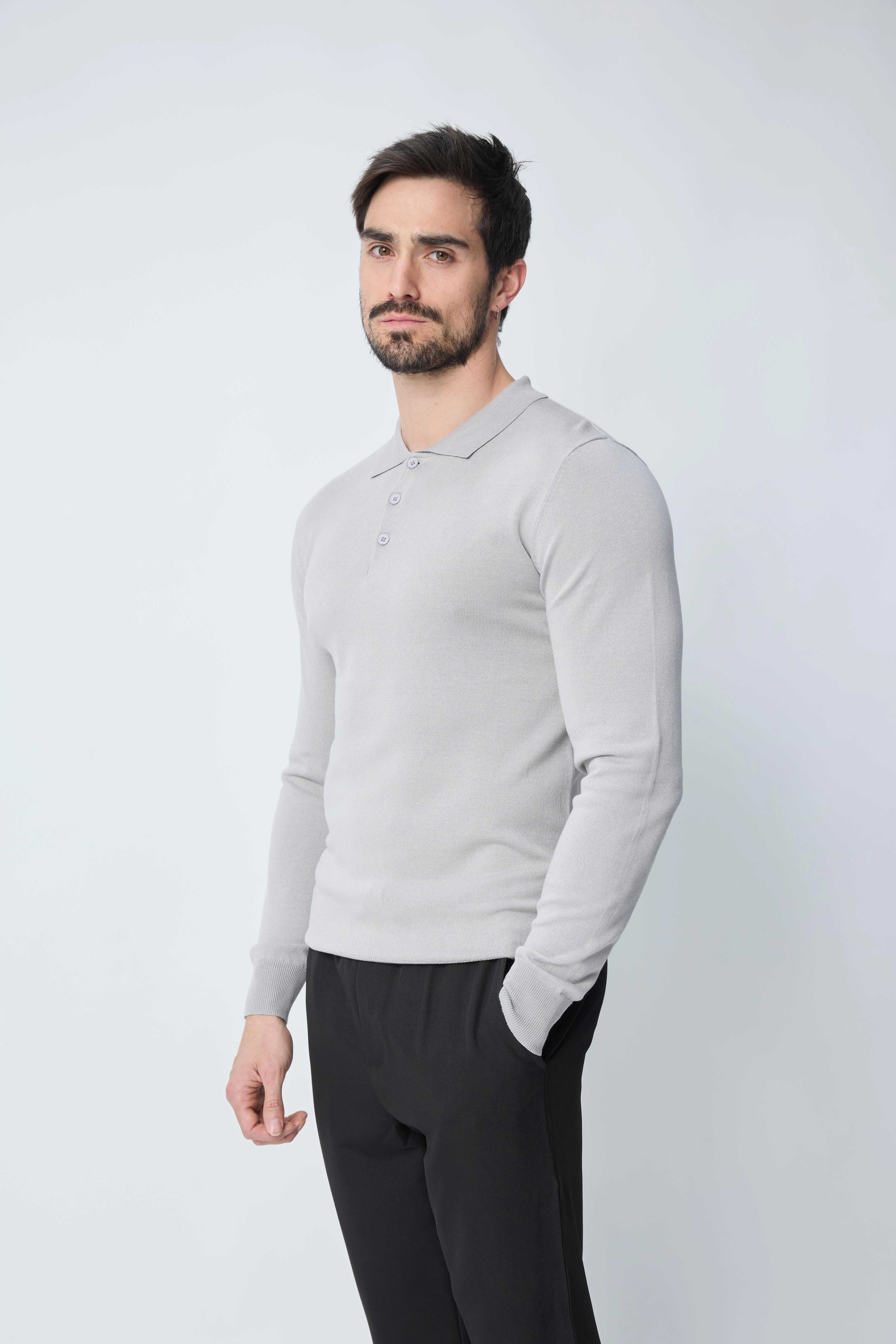 Pull à col chemise - Image 2