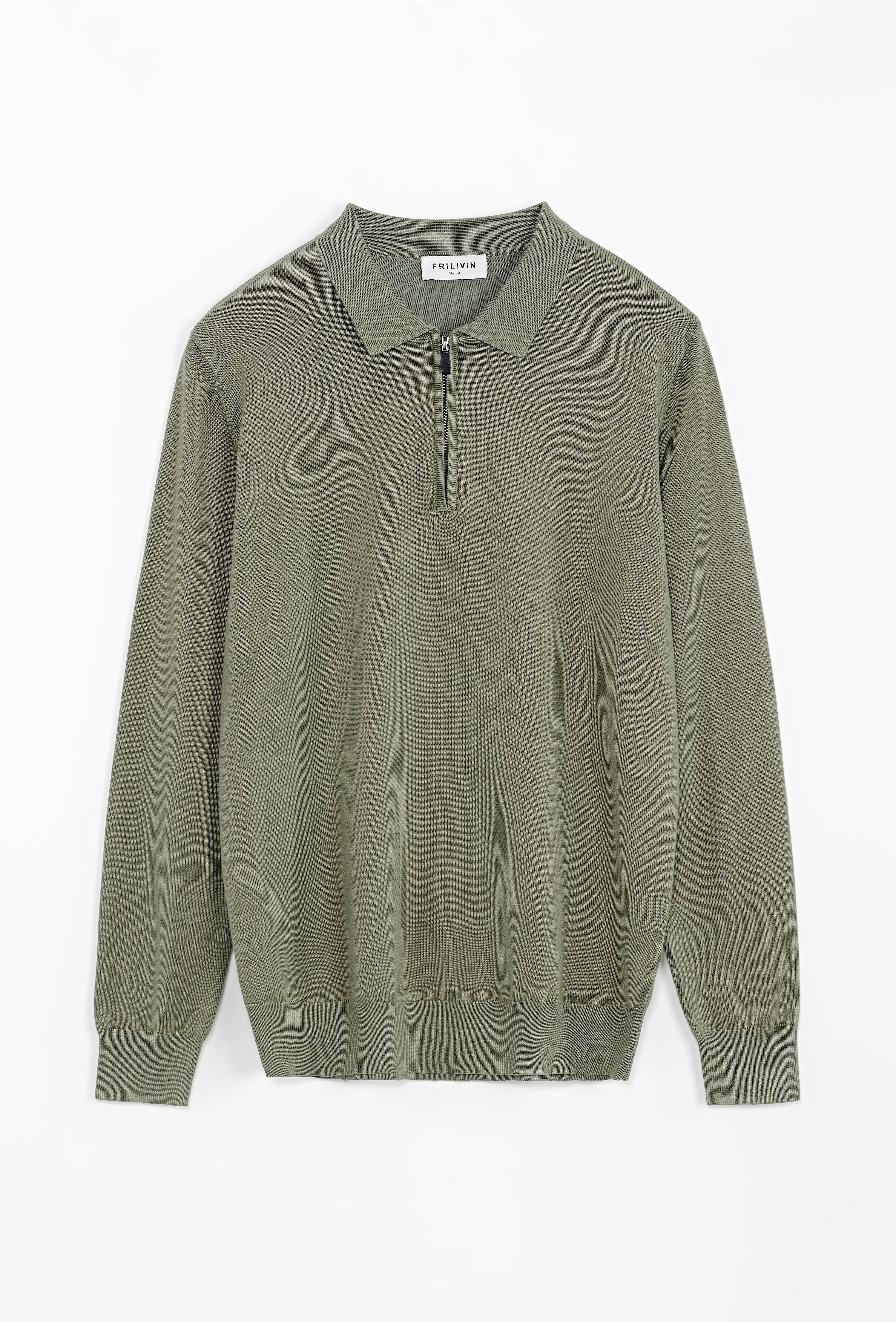 Pull à col chemise zipé - Image 12