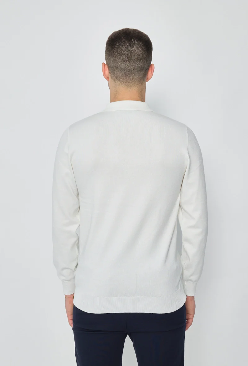 Pull à col chemise zipé - Image 27