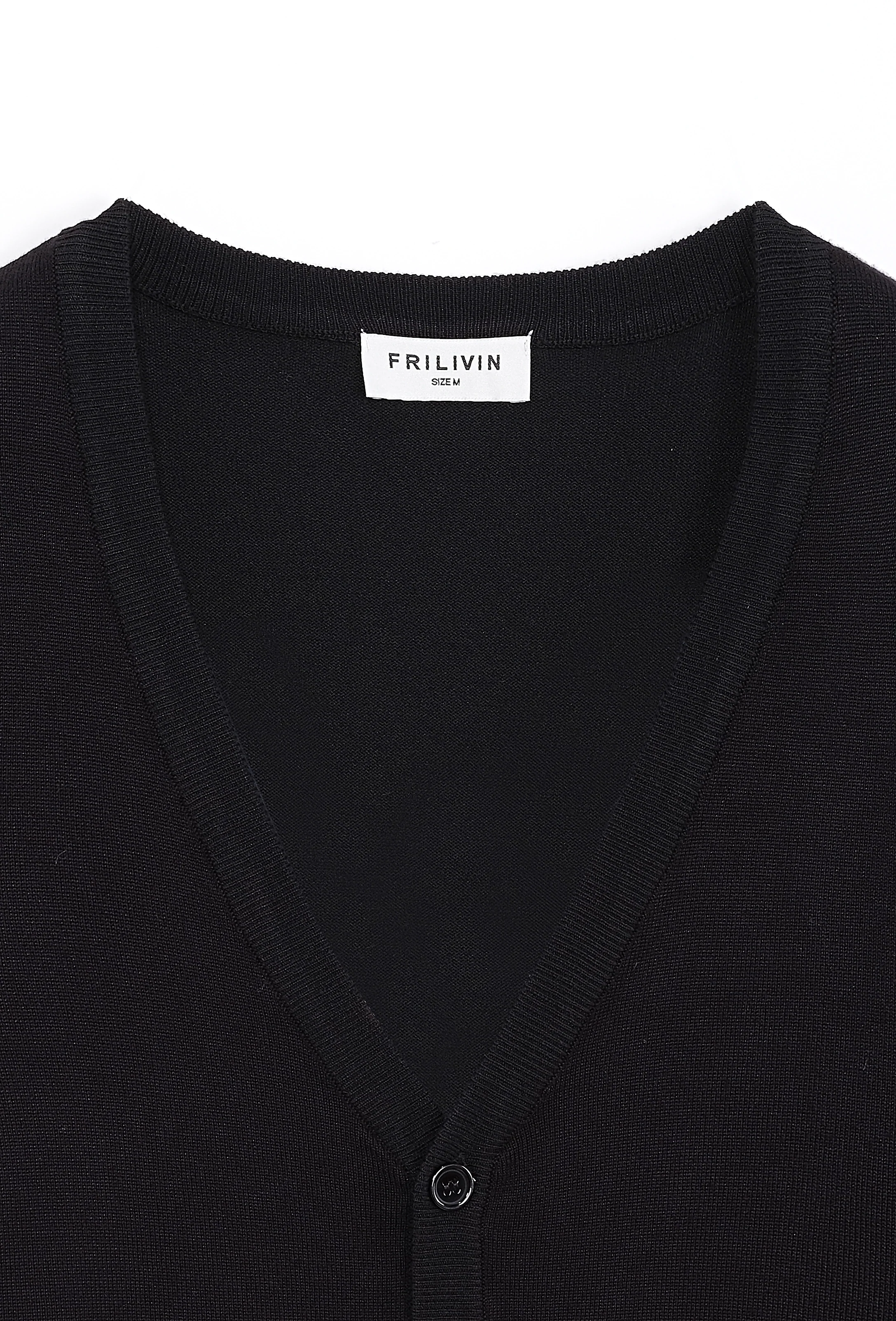 Pull boutonné couleur uni - Image 9