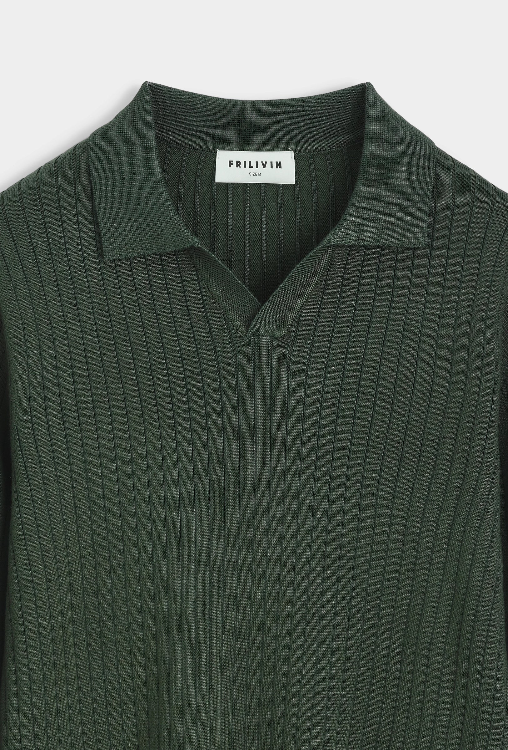 Polo à col en v avec rayures texturées - Image 7