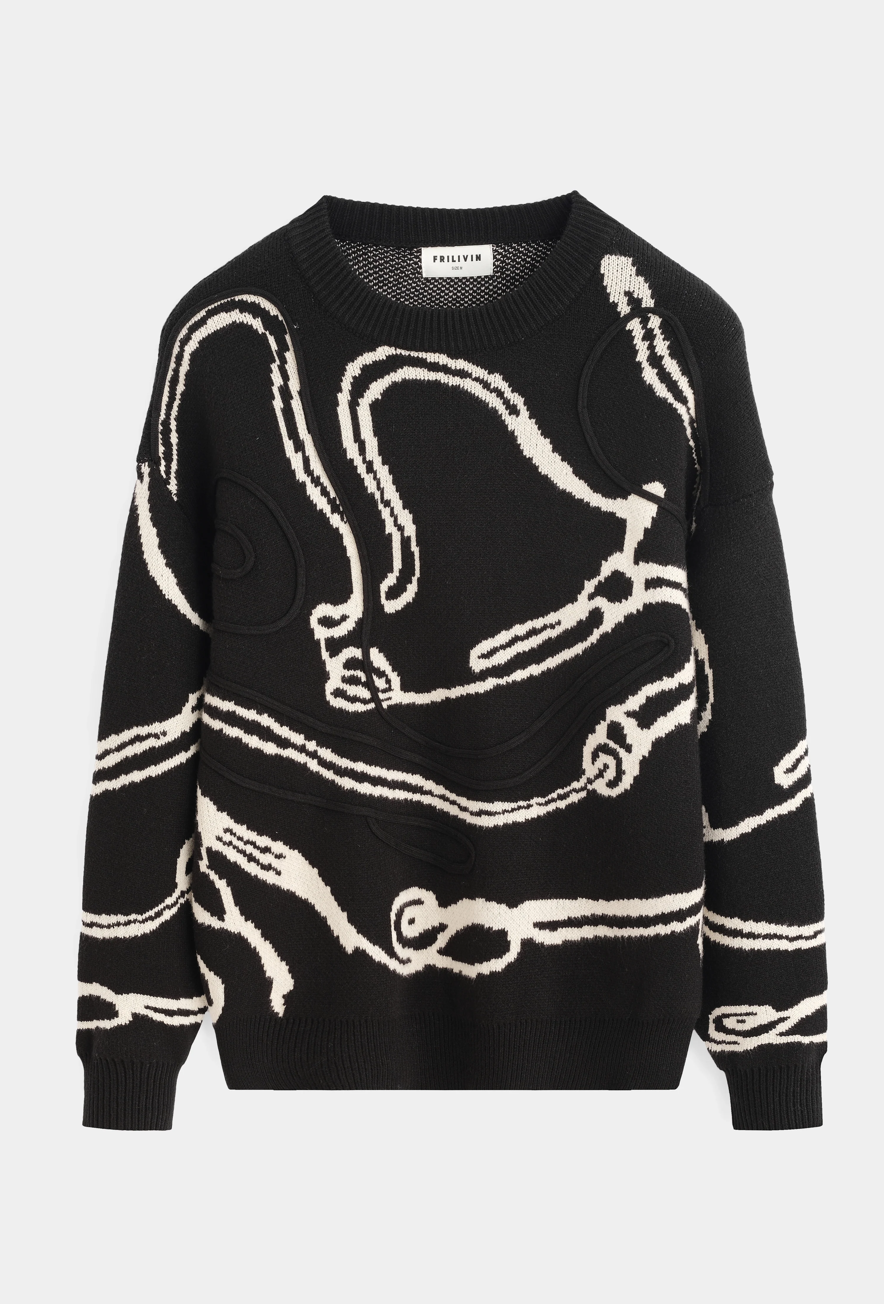 Pull en maille à col rond