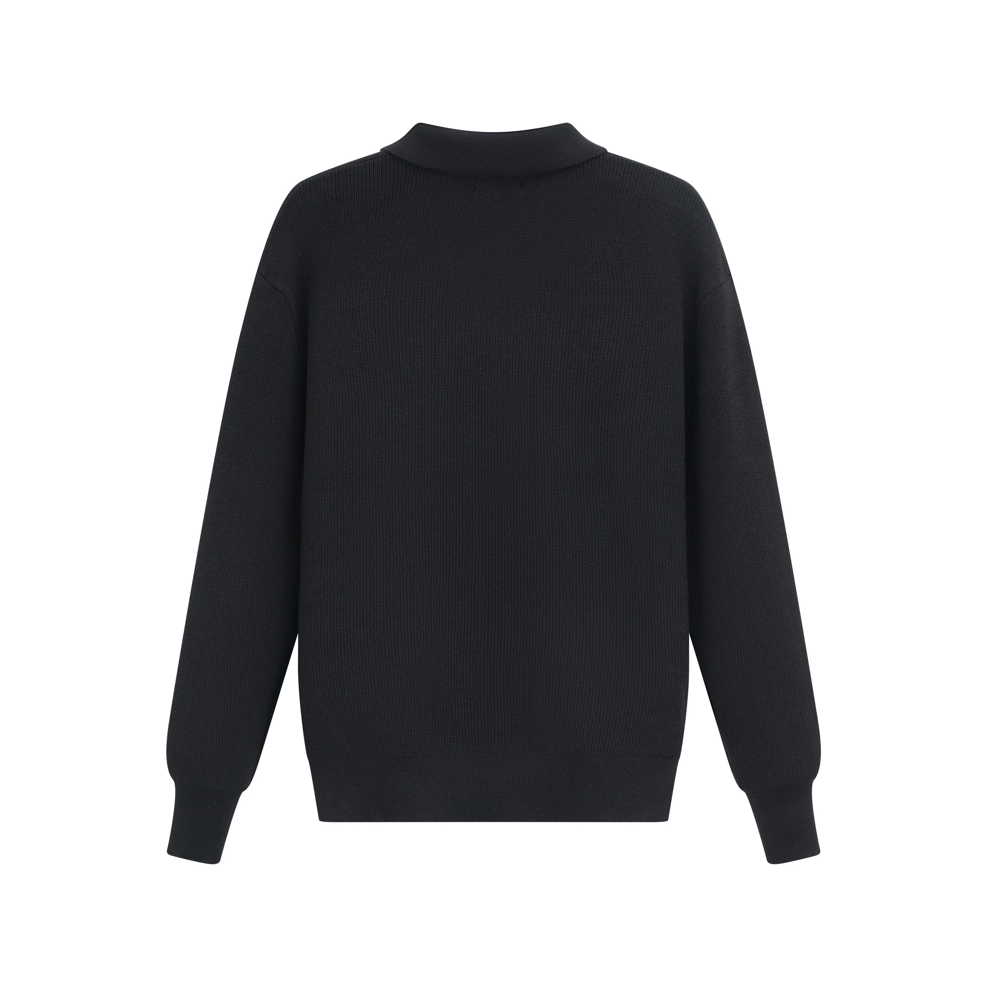 Pull en maille col à revers avec deux boutons - Image 12