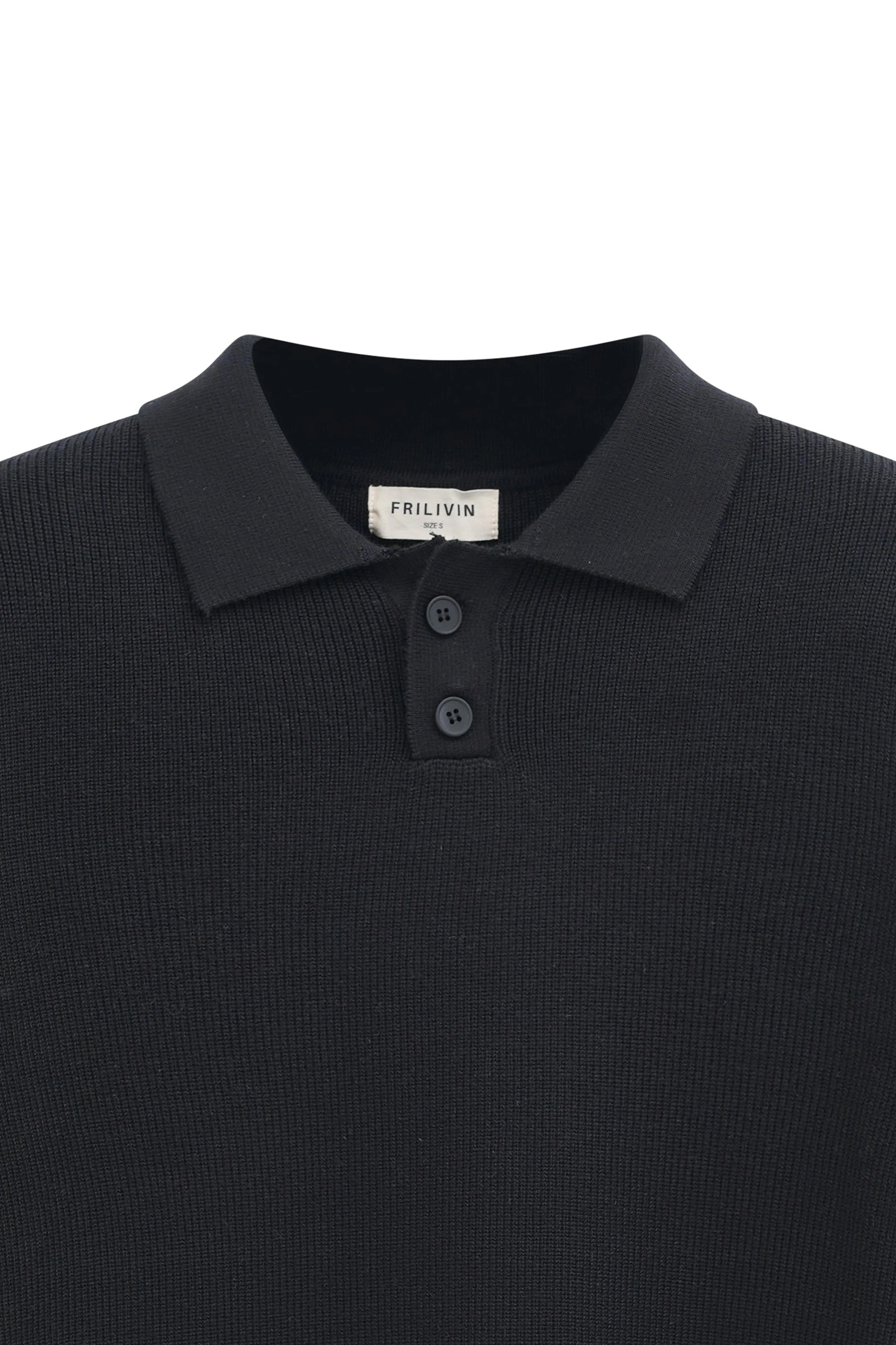 Pull en maille col à revers avec deux boutons - Image 13