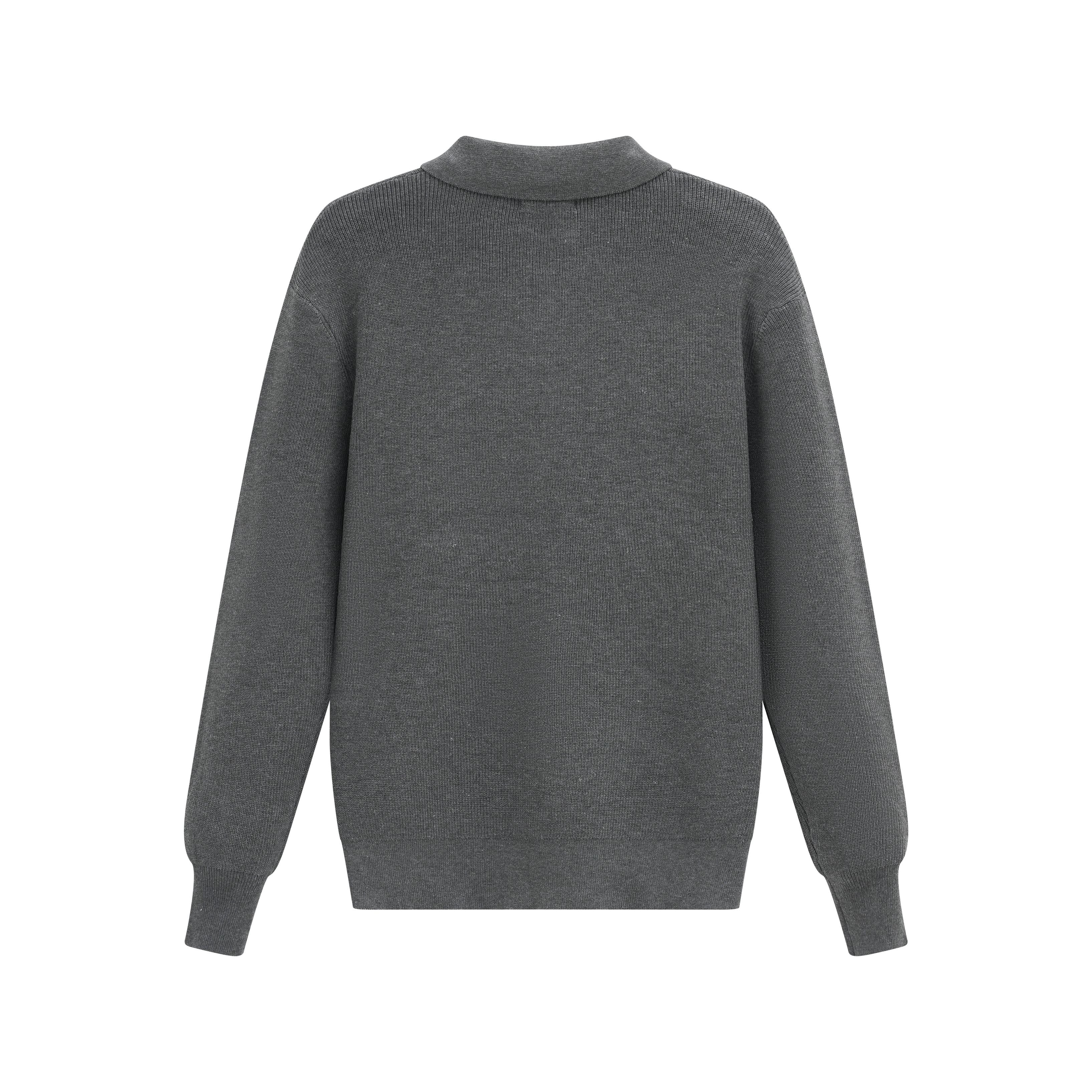 Pull en maille col à revers avec deux boutons - Image 23
