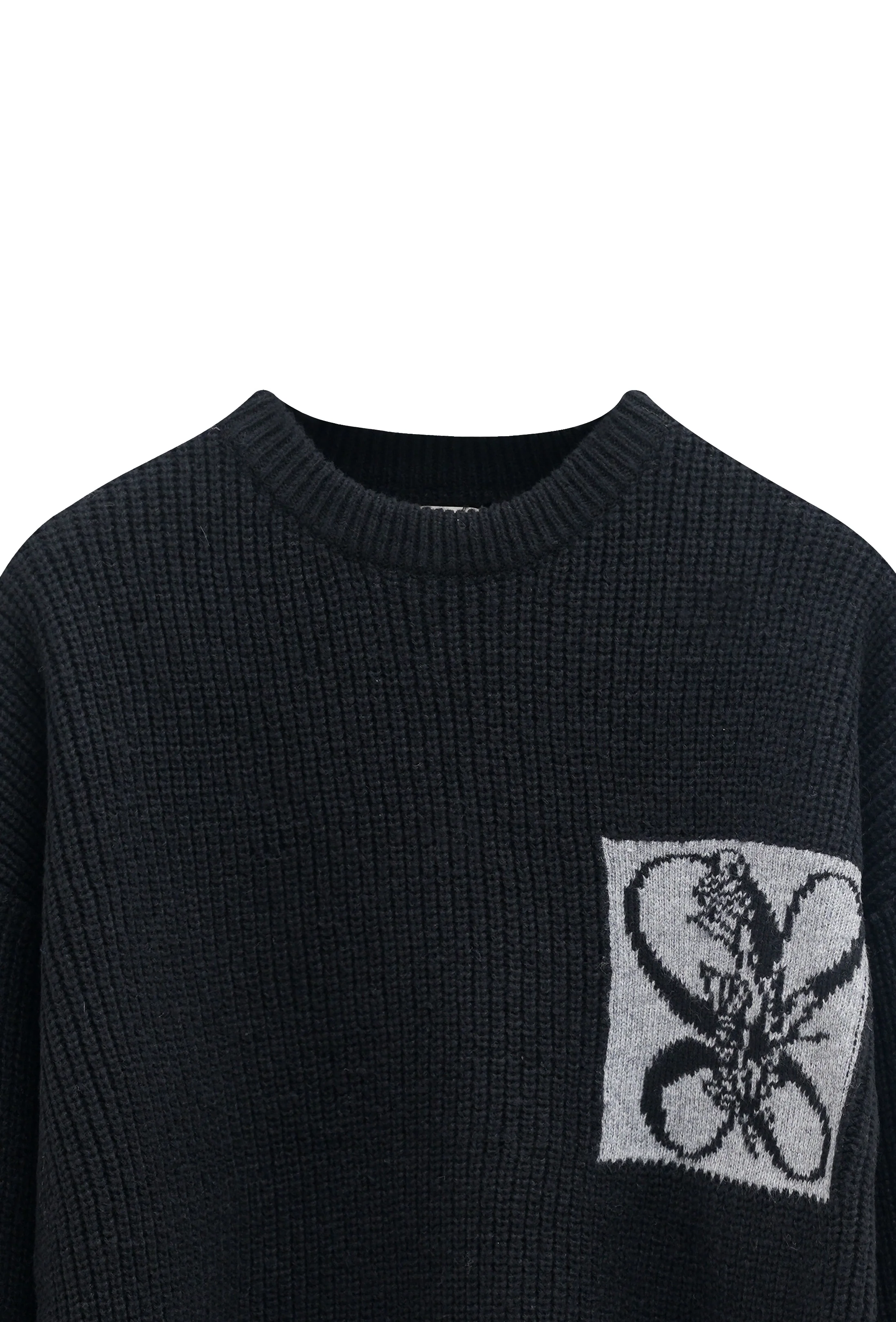 Pull en maille effet fausse poche - Image 5