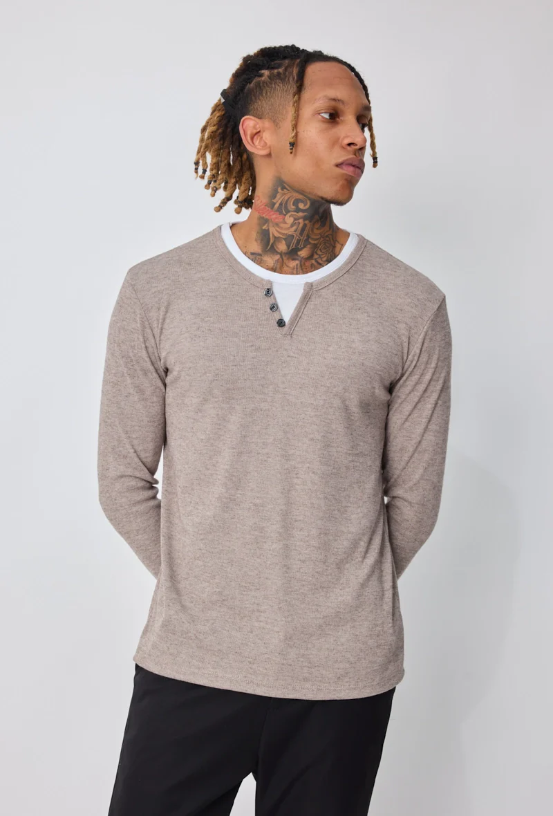 Pull homme uni - Image 6