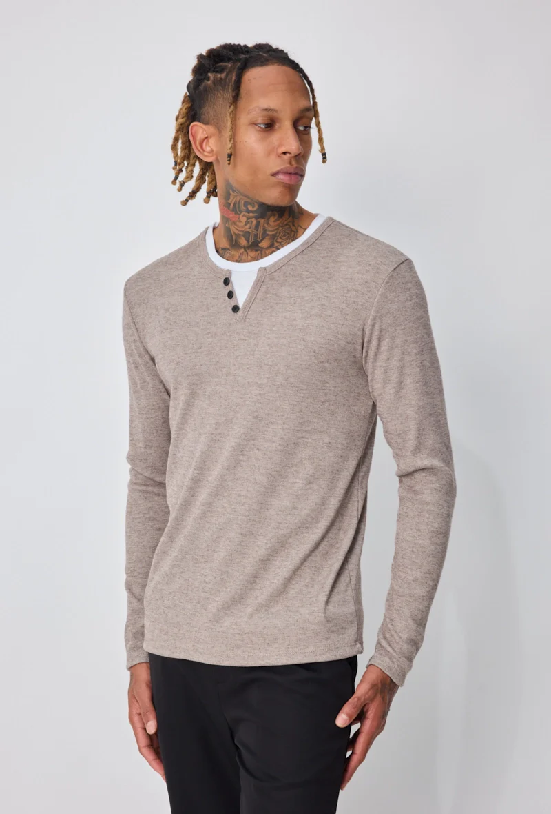 Pull homme uni - Image 8